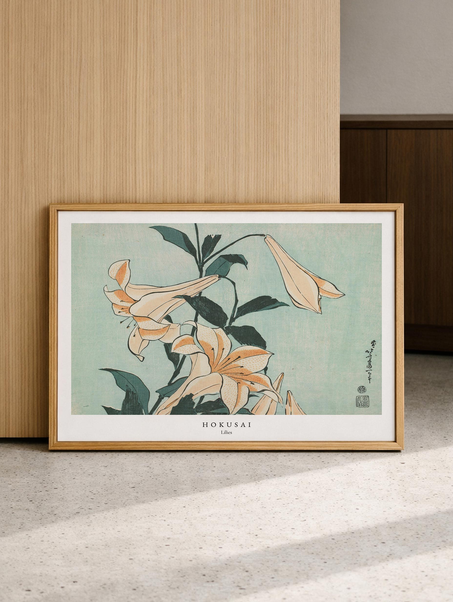 Trumpet Lilies - Hokusai Mockup