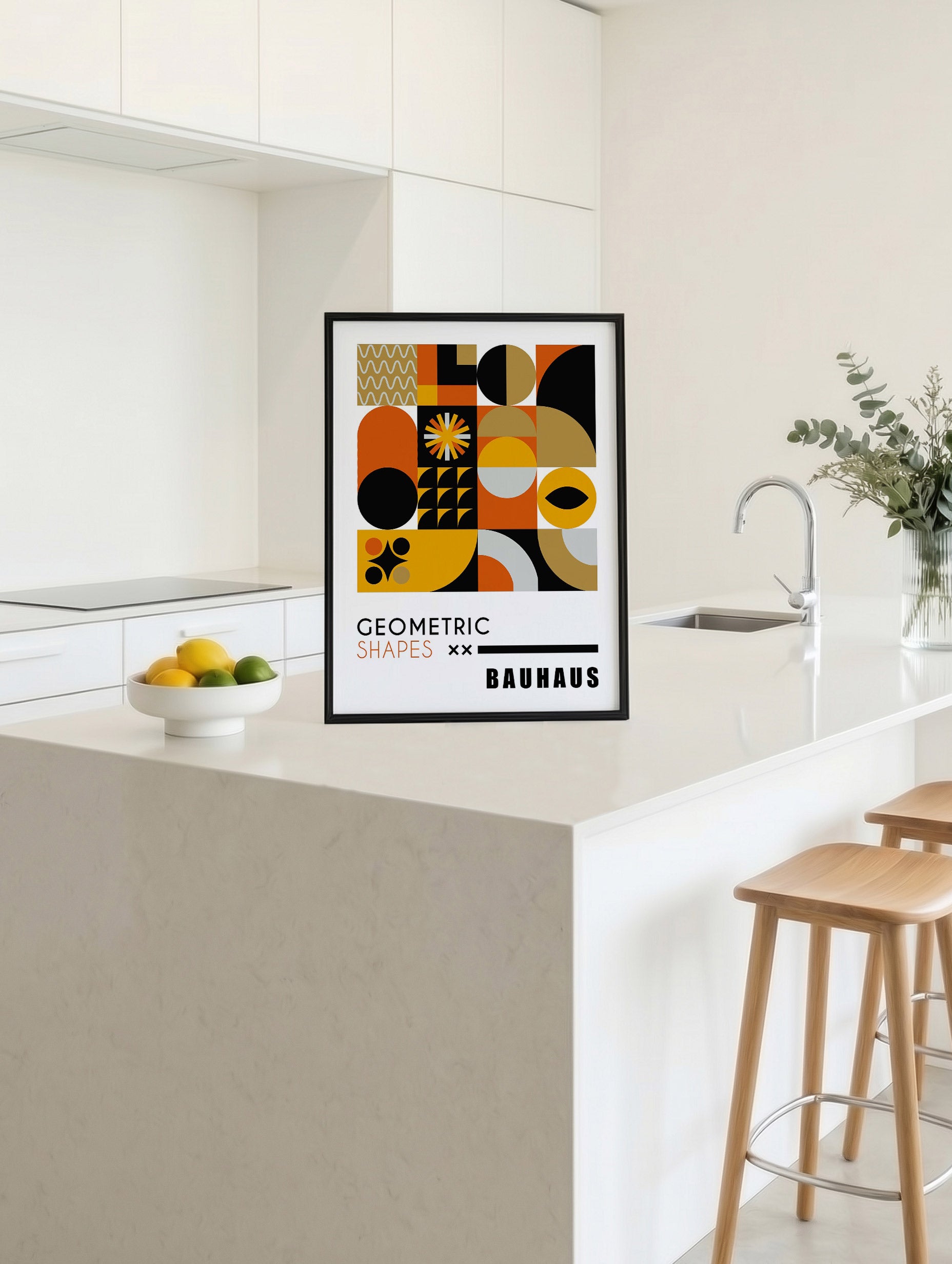 Santorini-plakat Arkitekturplakat