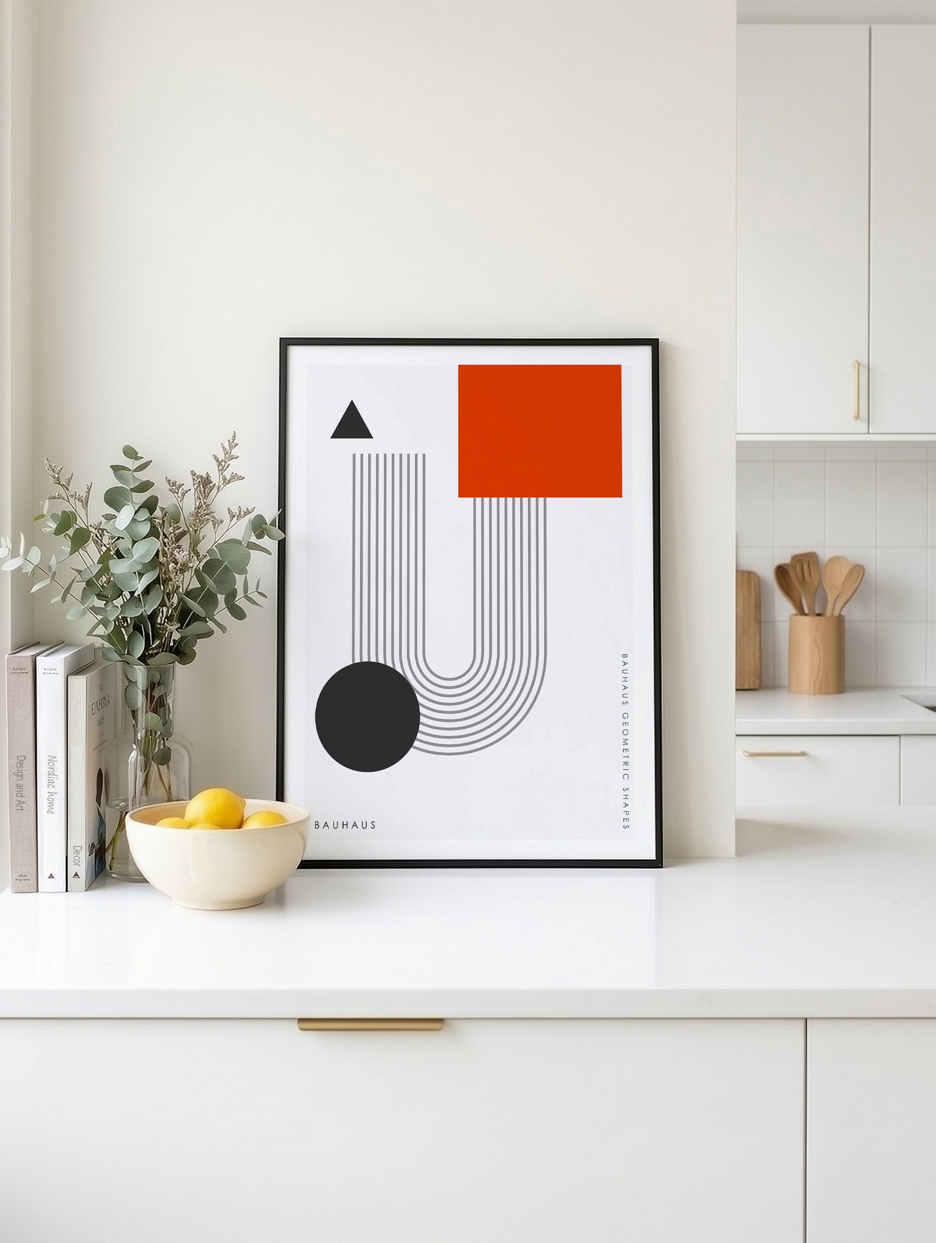Santorini-plakat Arkitekturplakat