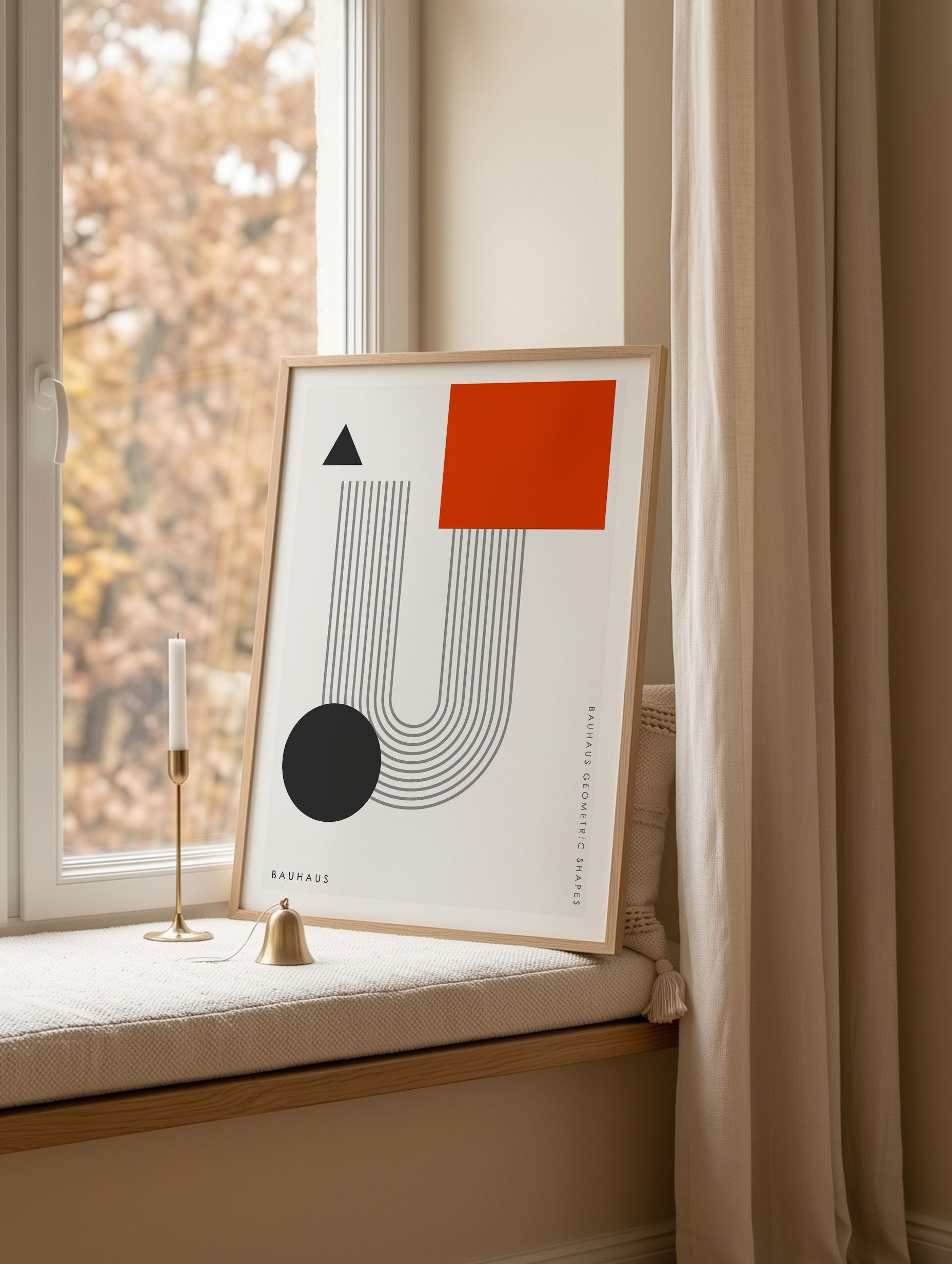 Santorini-plakat Arkitekturplakat