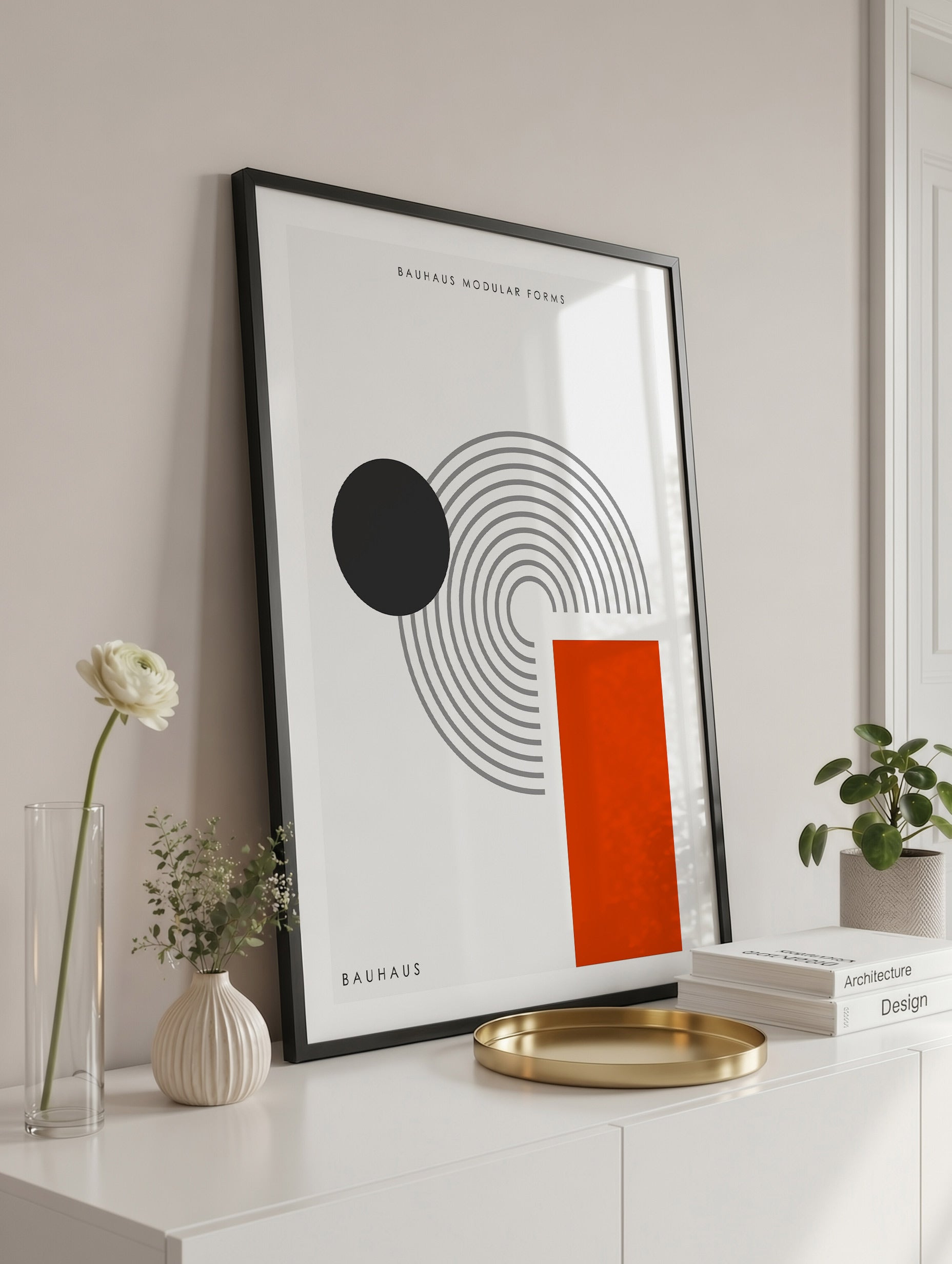Santorini-plakat Arkitekturplakat