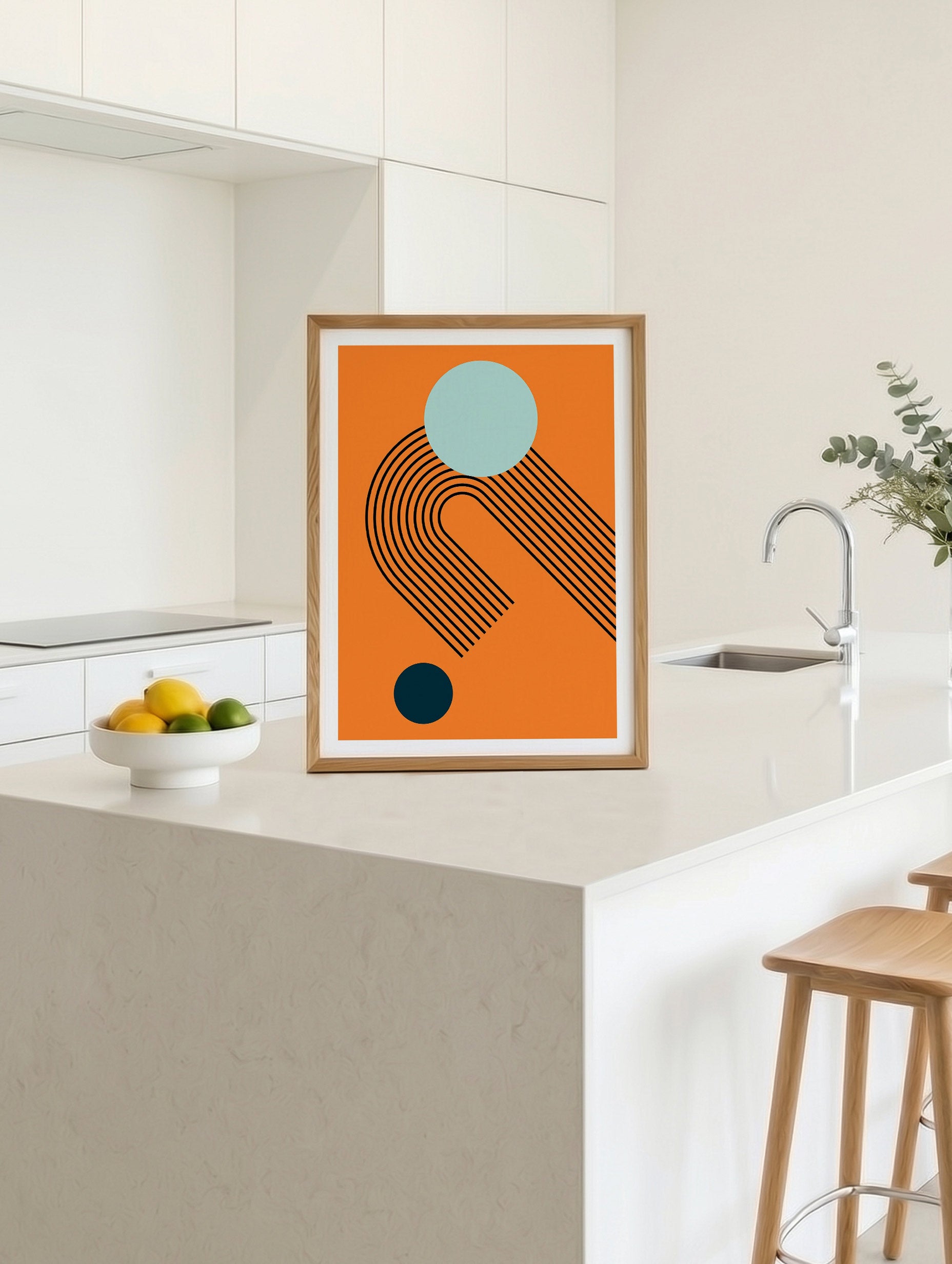 Santorini-plakat Arkitekturplakat