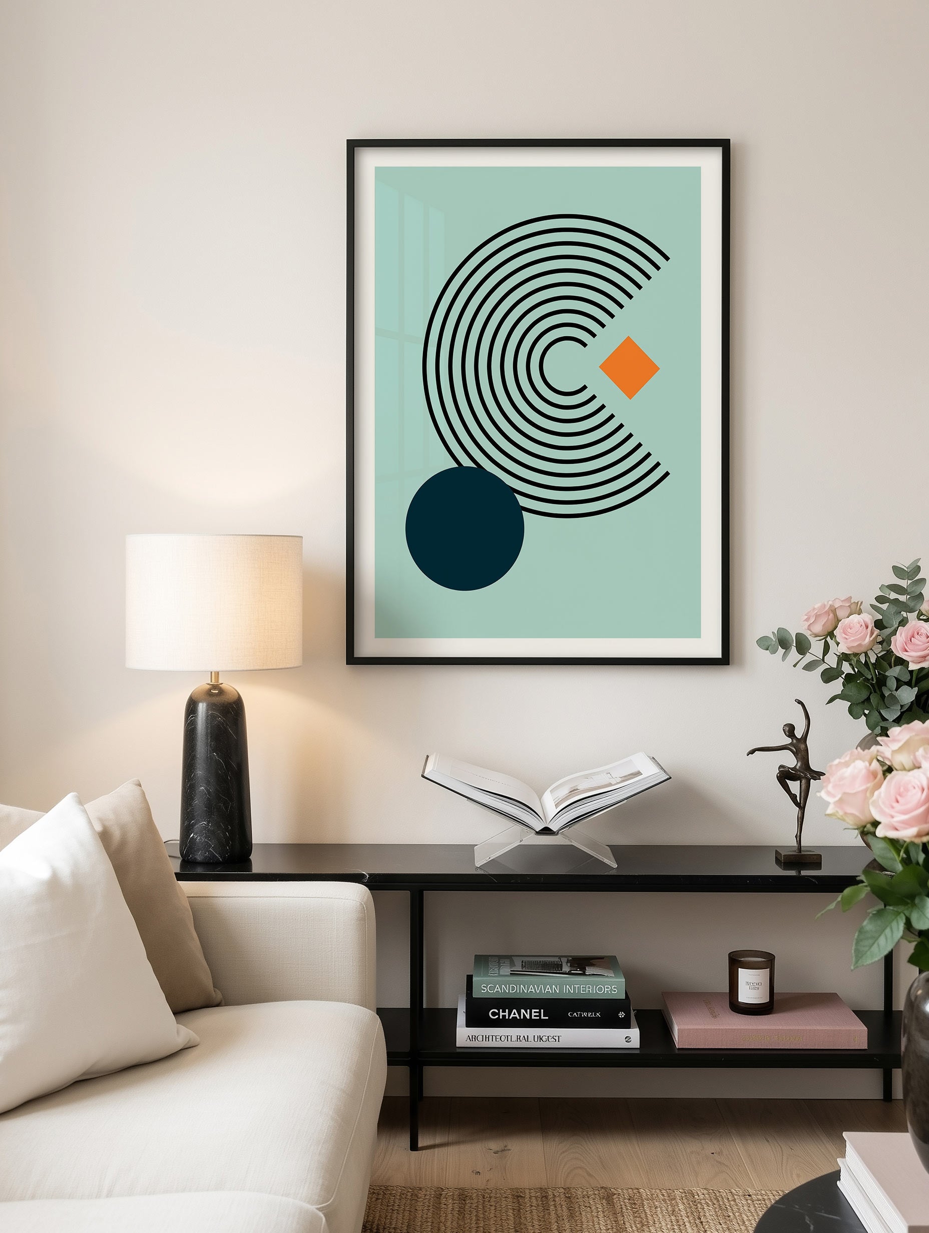 Santorini-plakat Arkitekturplakat
