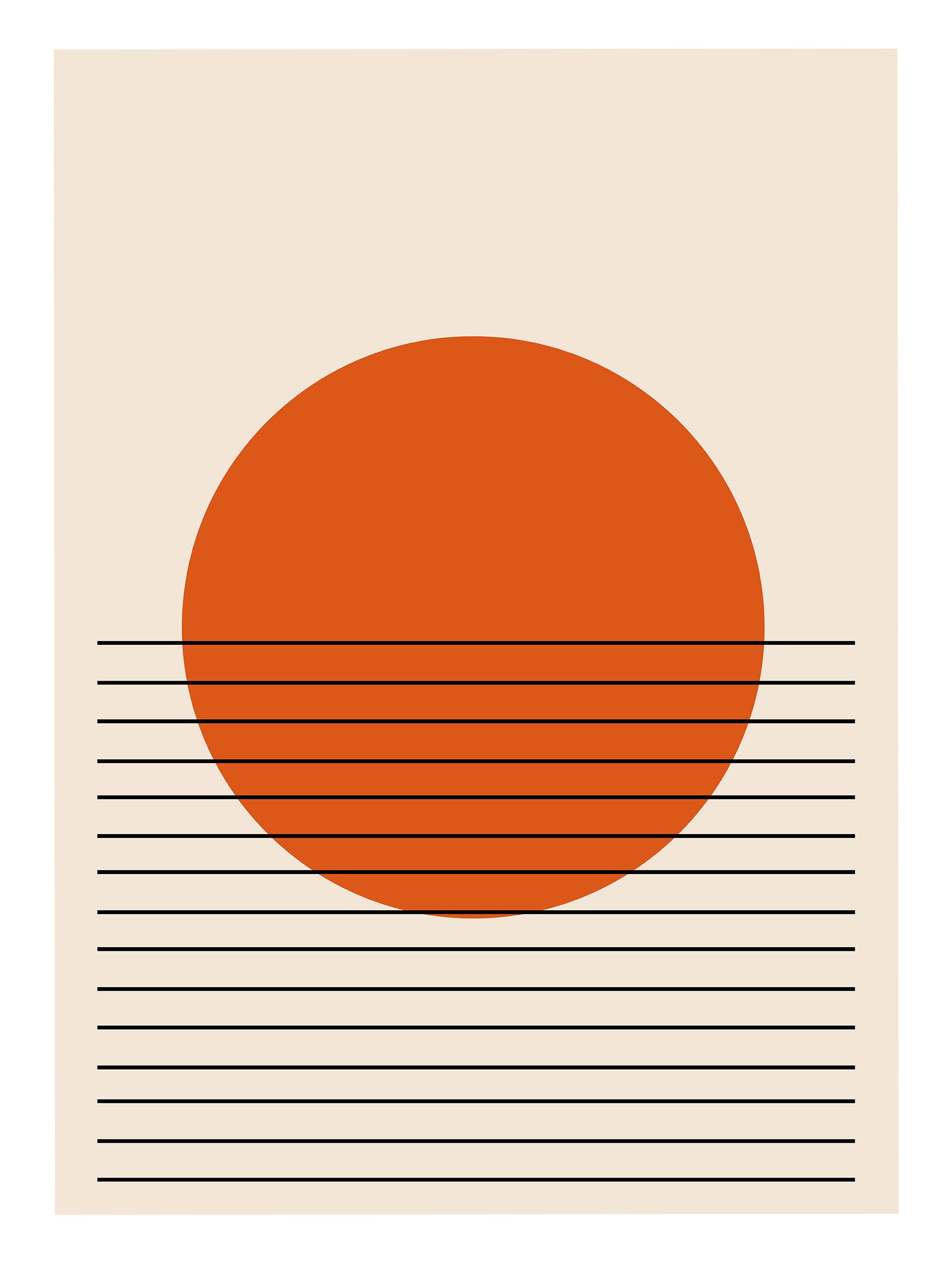 Santorini-plakat Arkitekturplakat