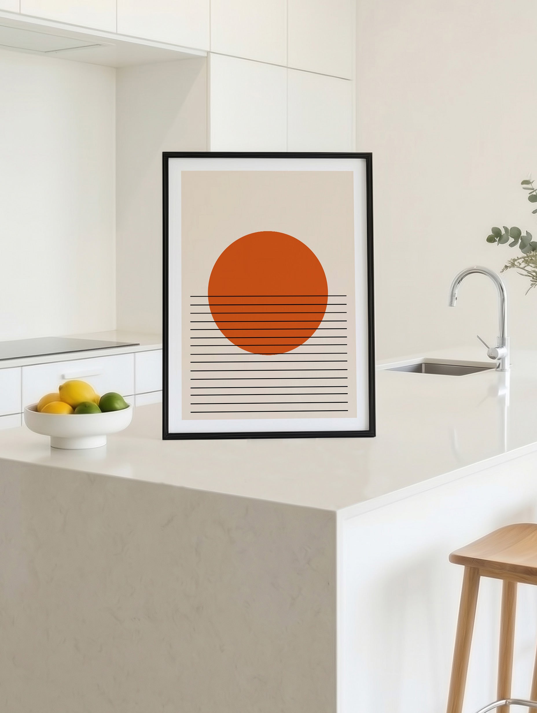 Santorini-plakat Arkitekturplakat