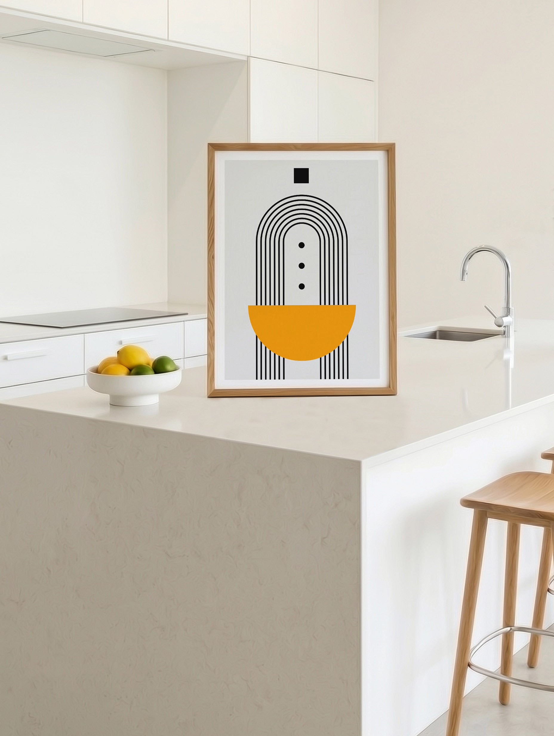 Santorini-plakat Arkitekturplakat