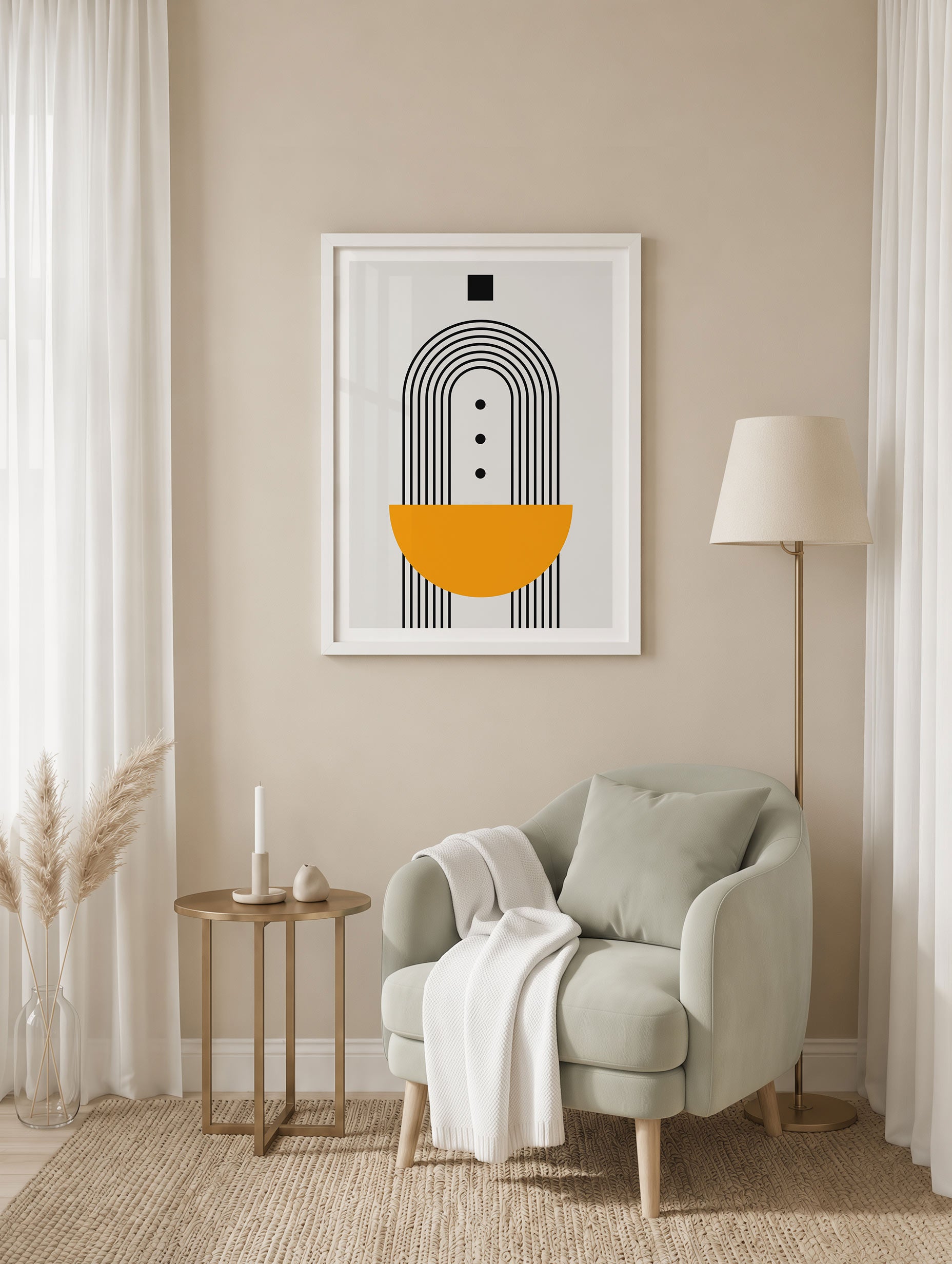 Santorini-plakat Arkitekturplakat