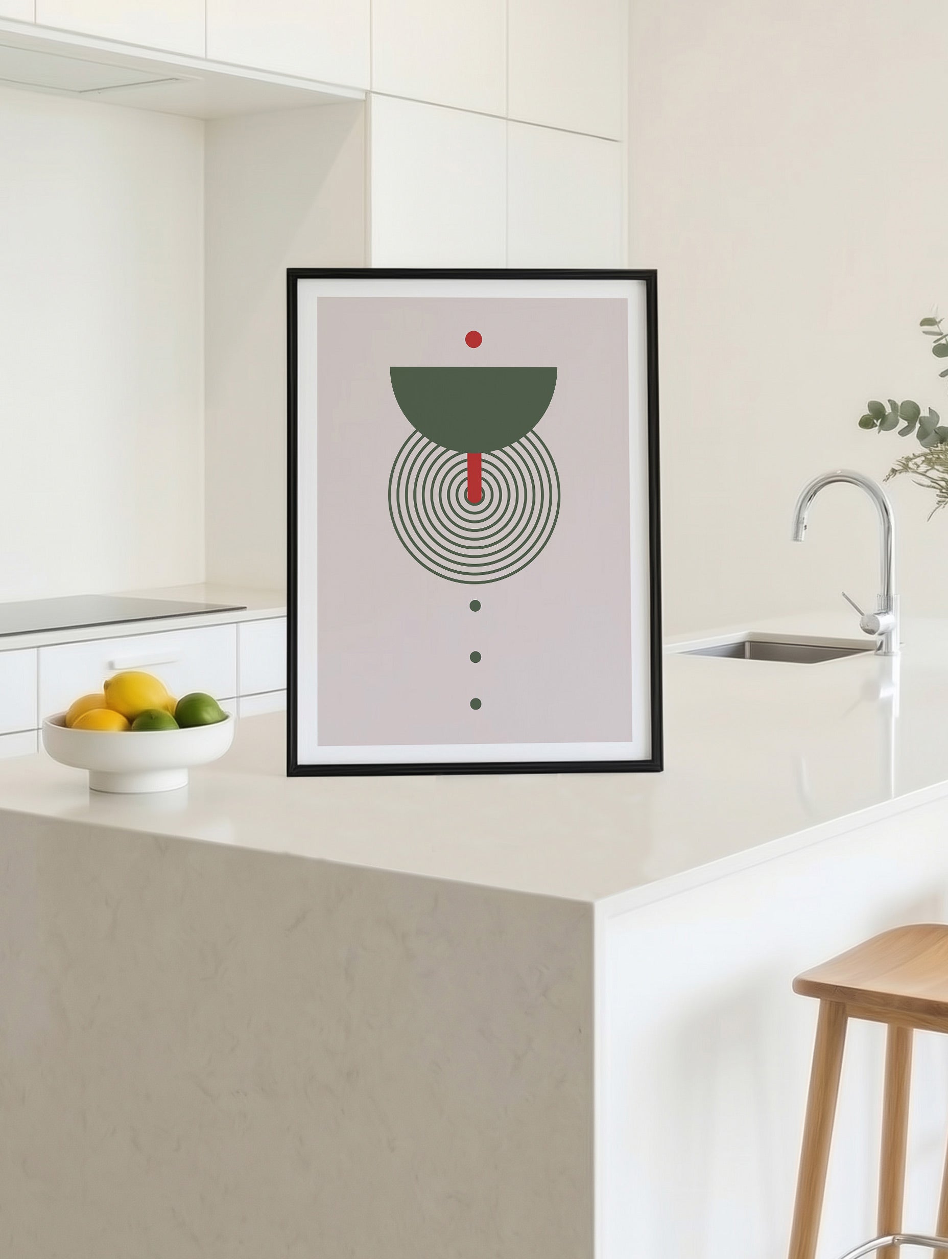 Santorini-plakat Arkitekturplakat