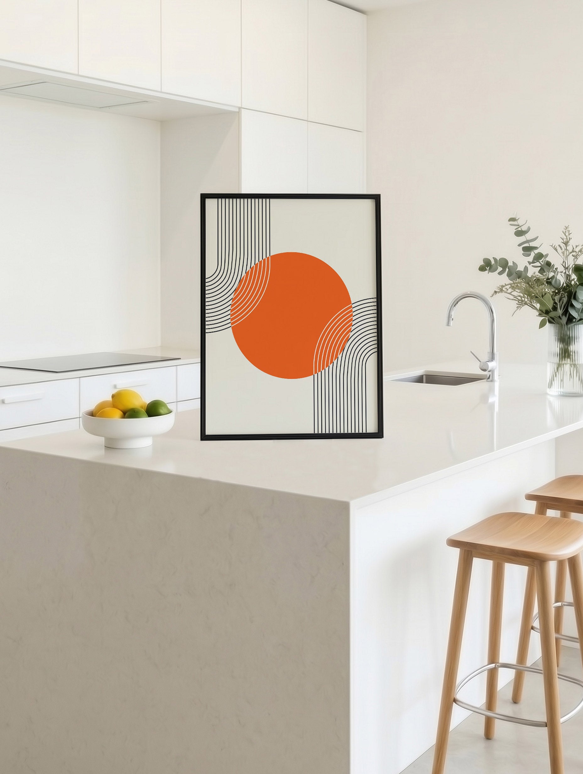 Santorini-plakat Arkitekturplakat