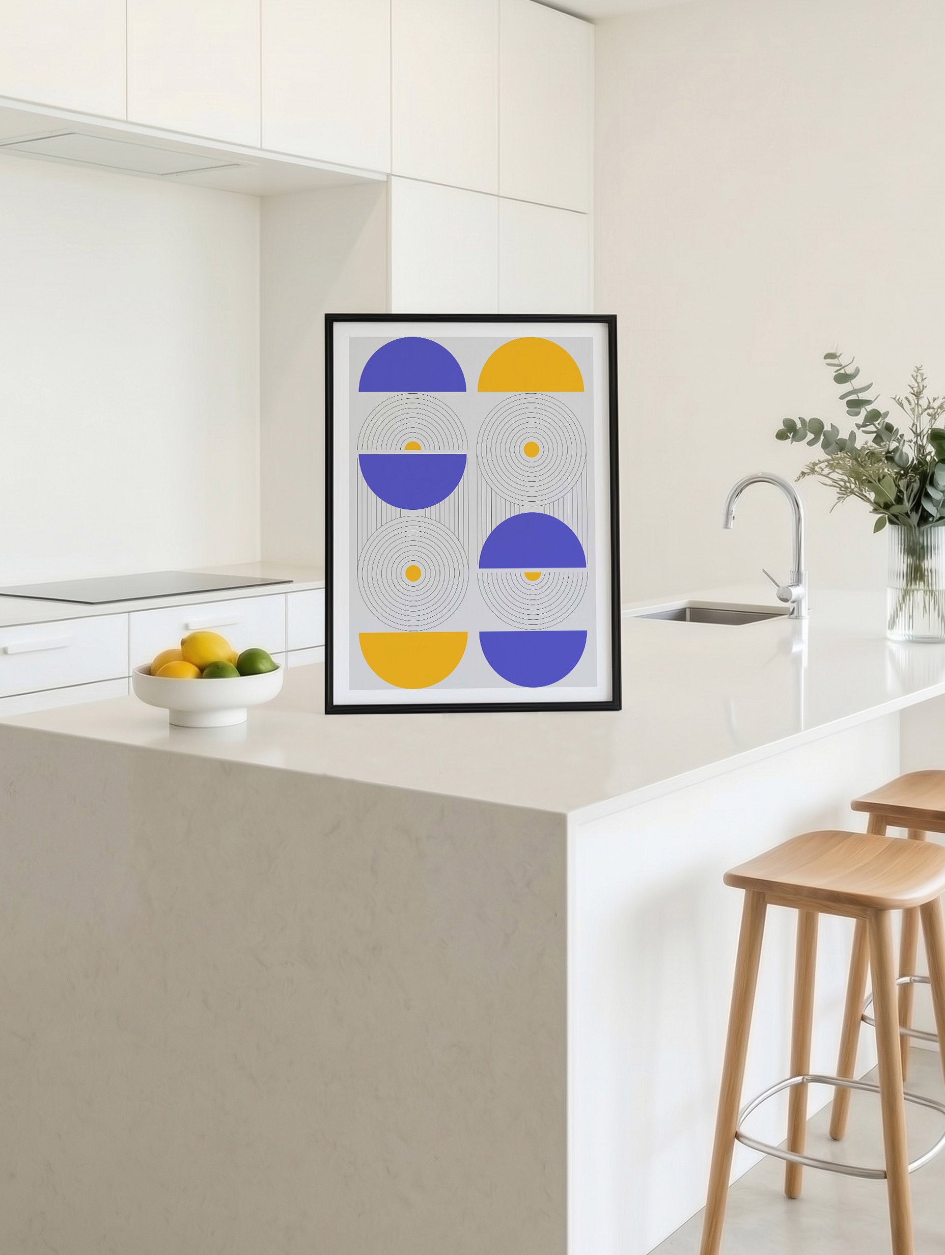 Santorini-plakat Arkitekturplakat