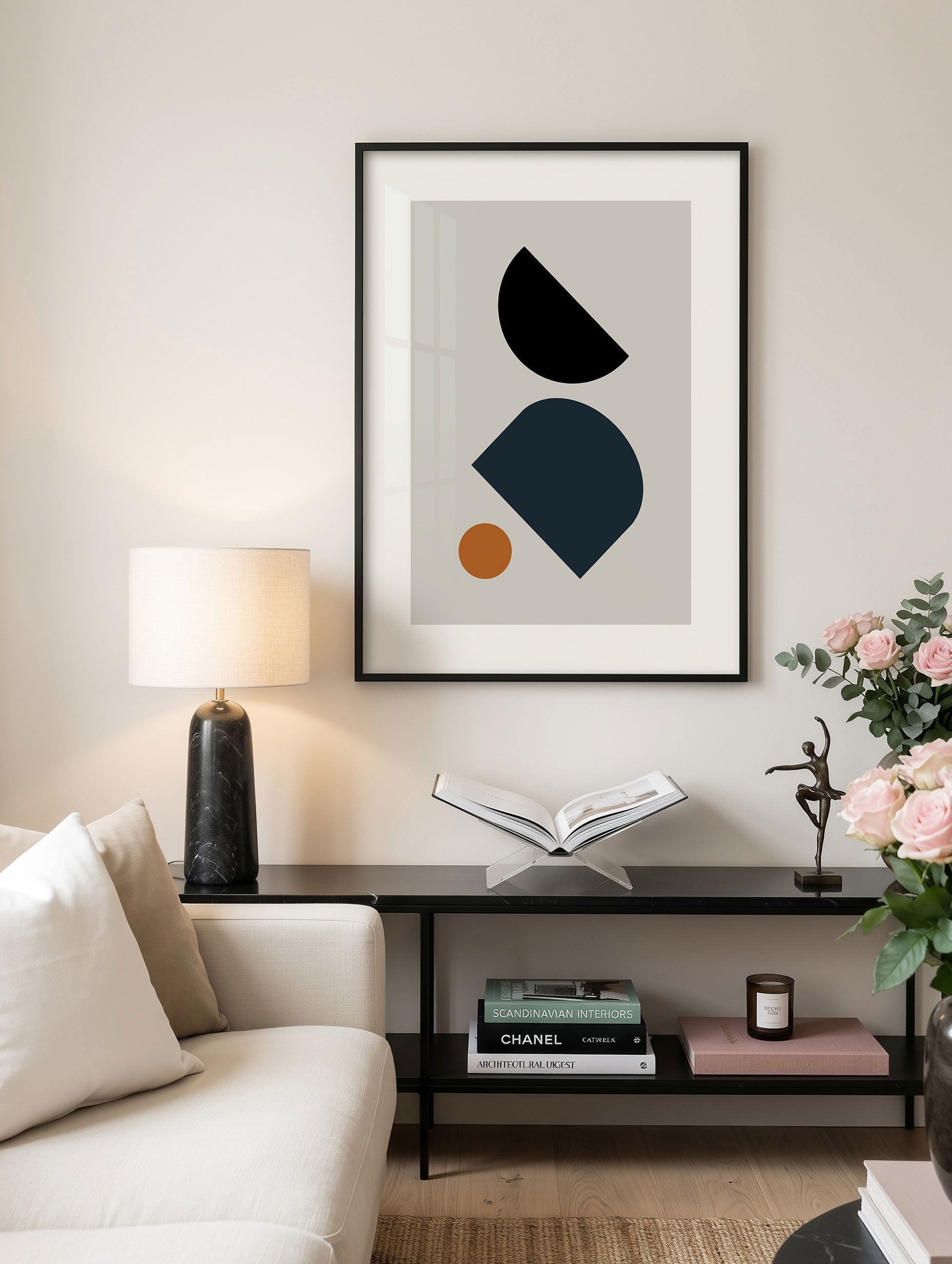 Santorini-plakat Arkitekturplakat
