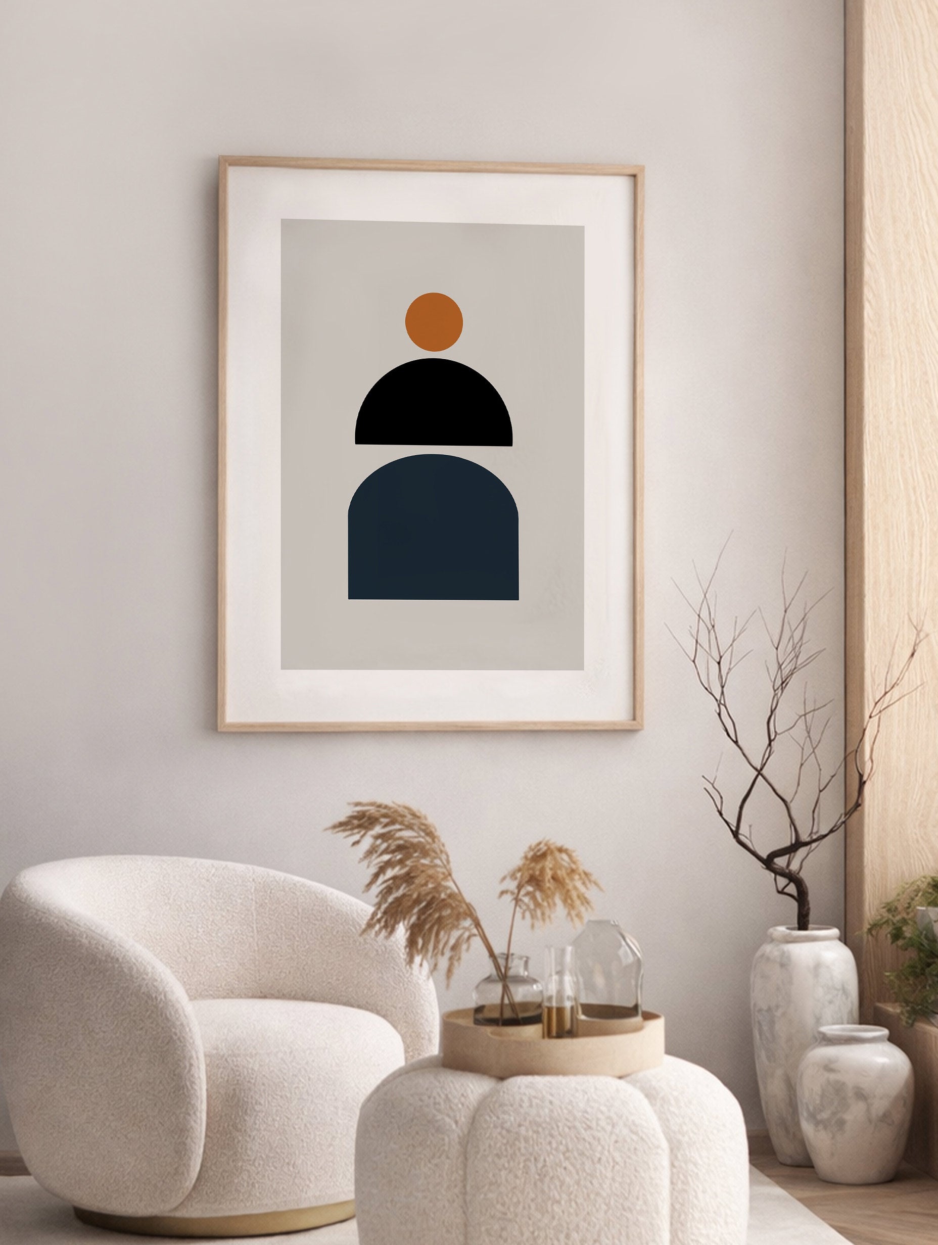 Santorini-plakat Arkitekturplakat