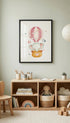 Baby Elephant in Hot Air Balloon Poster Mockup