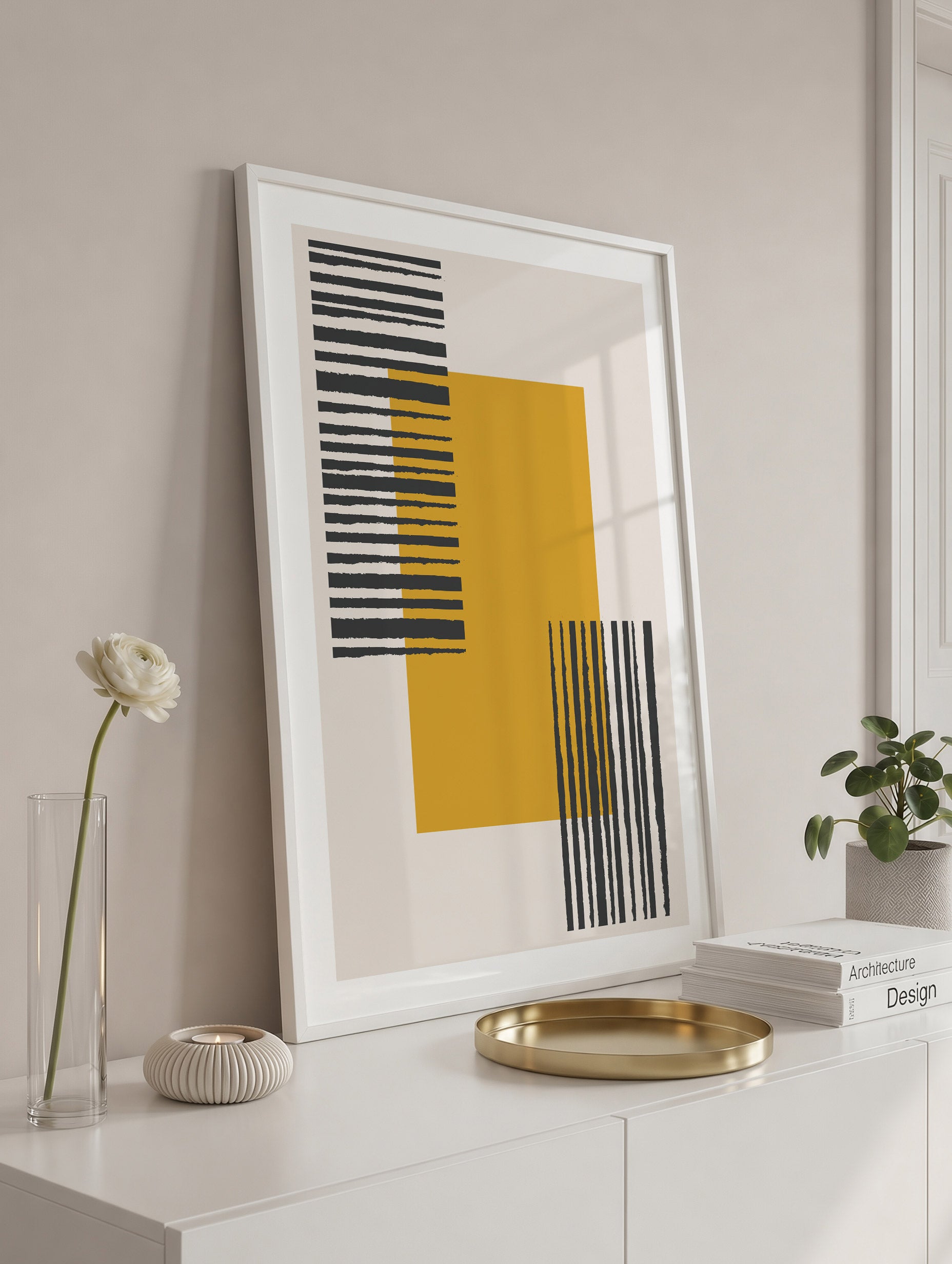 Santorini-plakat Arkitekturplakat