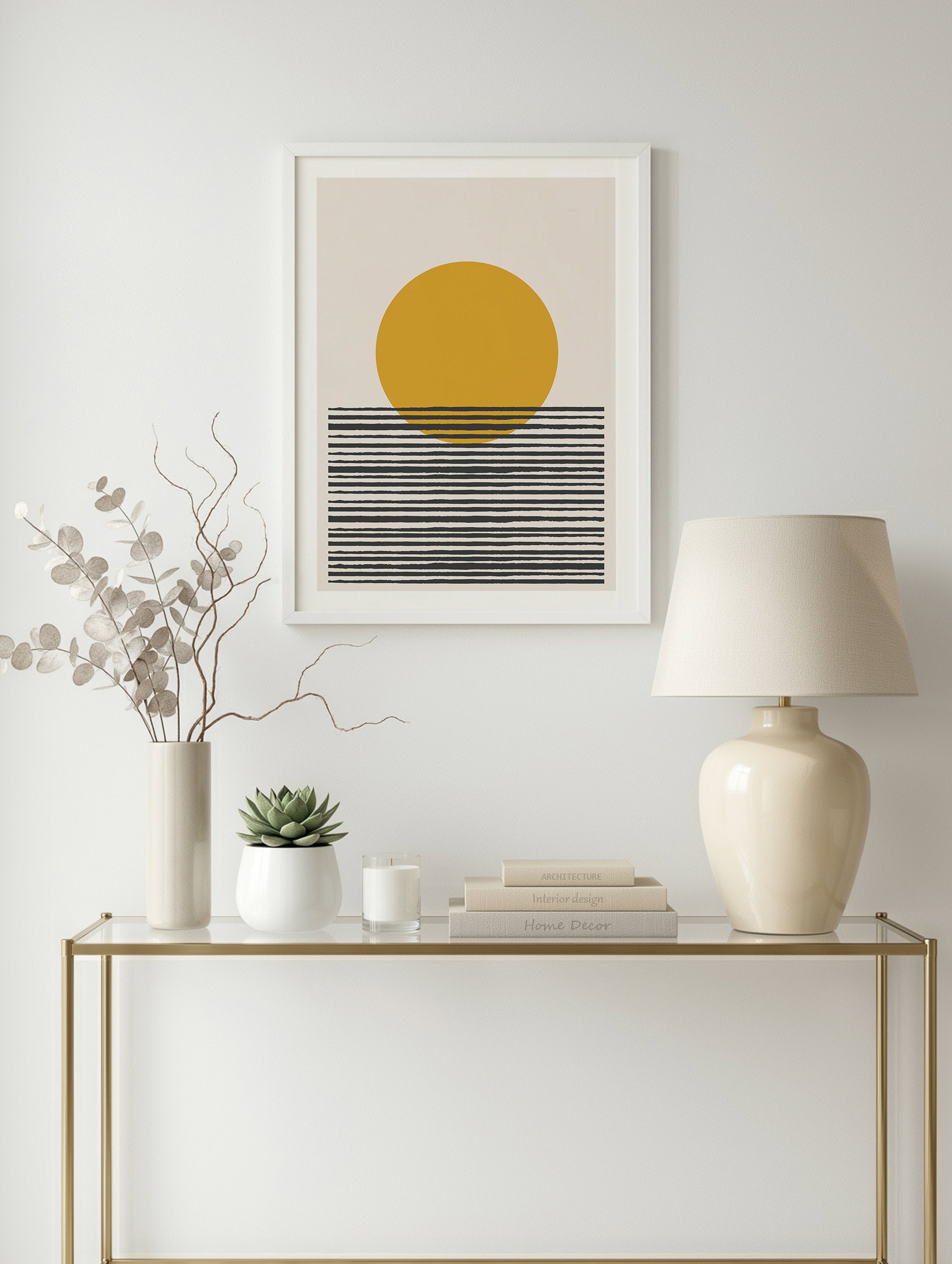 Santorini-plakat Arkitekturplakat