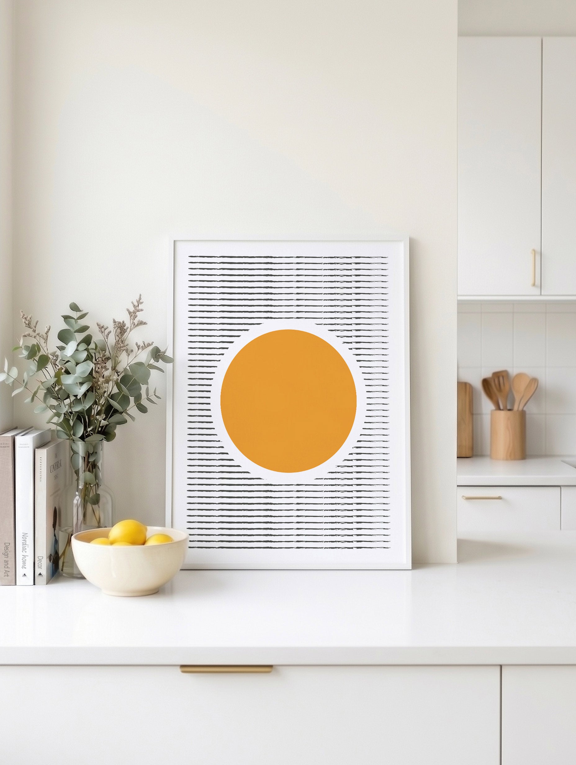 Santorini-plakat Arkitekturplakat