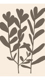 Beige Graphic Leaf Poster No. 1