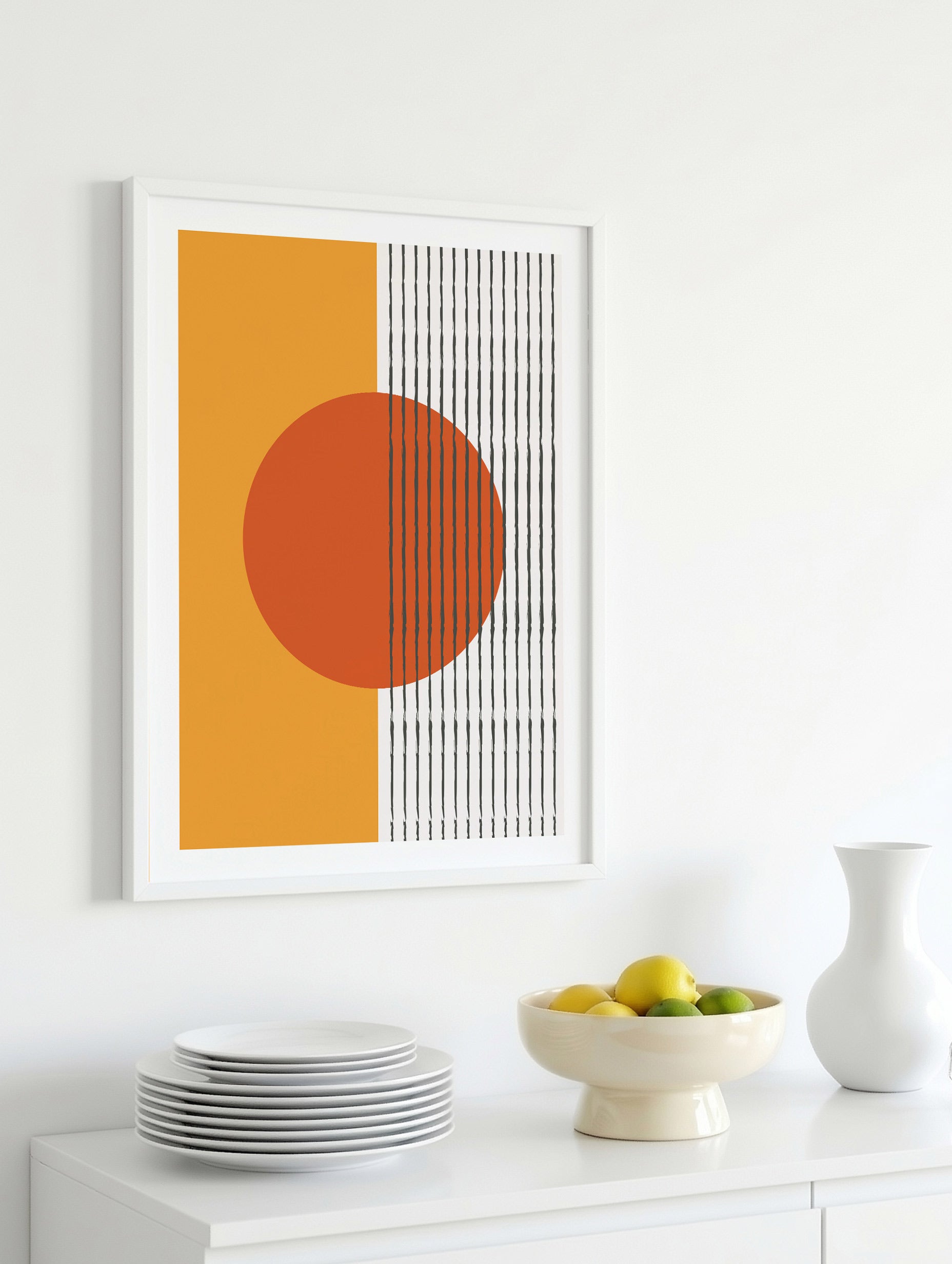 Santorini-plakat Arkitekturplakat