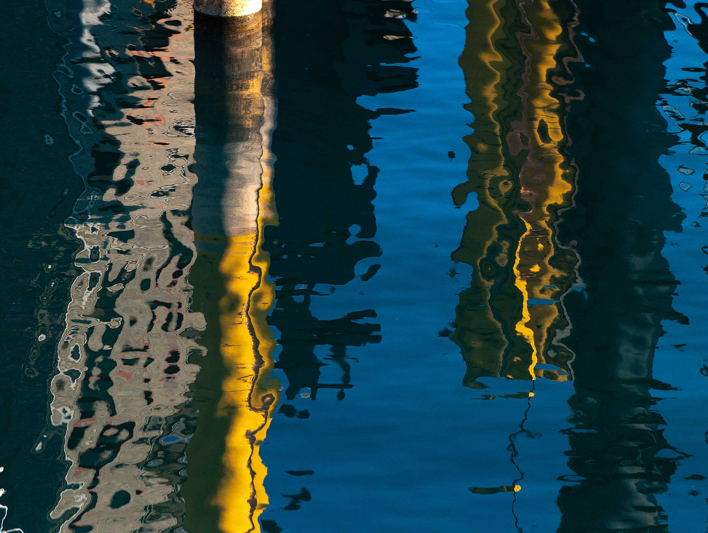Abstract Water Reflection Poster