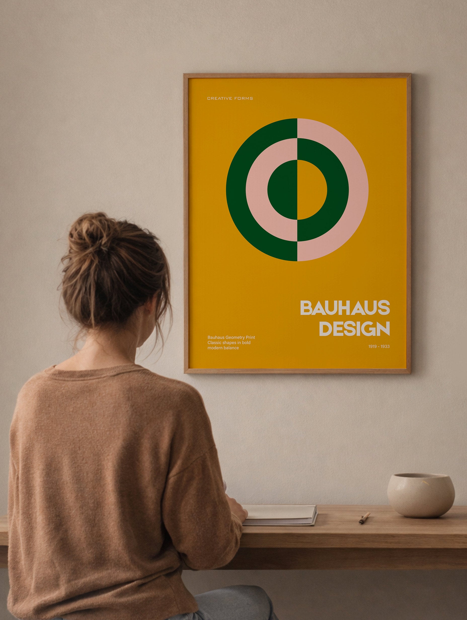 Santorini-plakat Arkitekturplakat