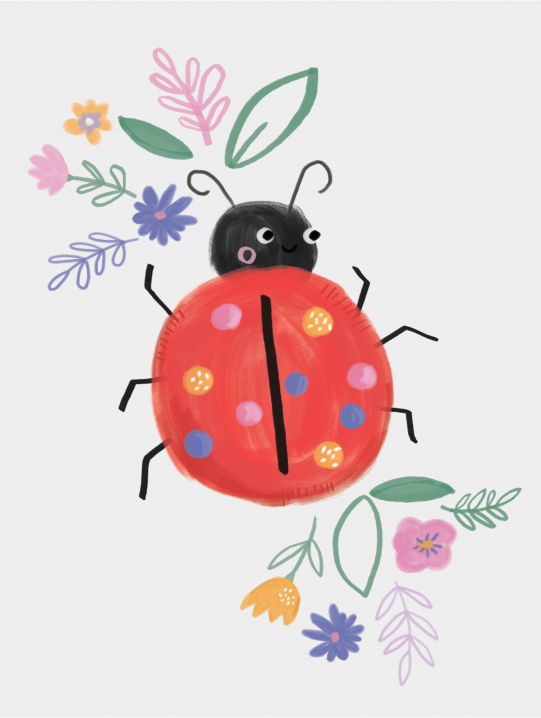 Laura Pantony - Cute Ladybug Poster