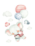 Little Elephant Balloon Poster