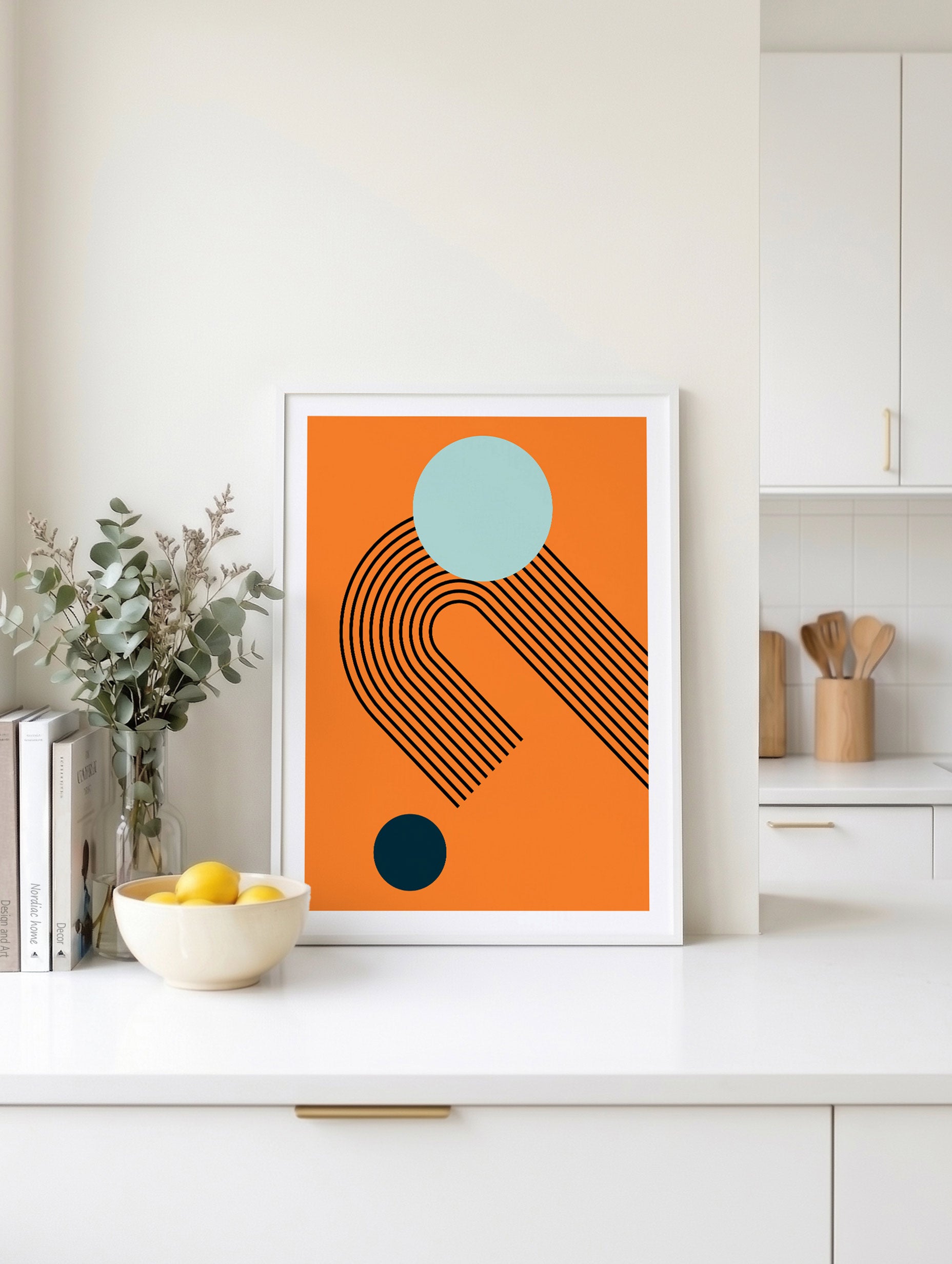 Tangerine Arc Balance Poster