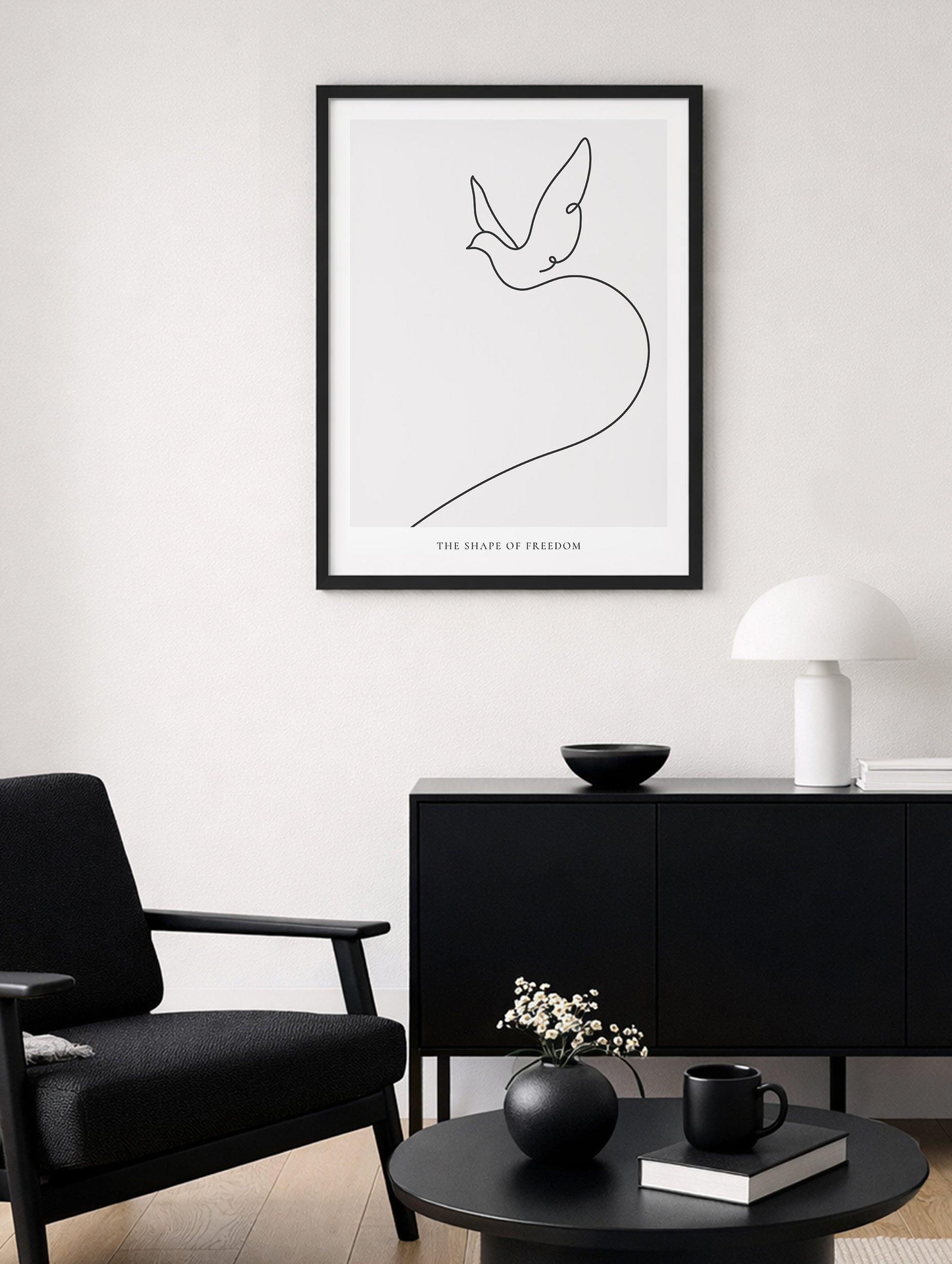 Santorini-plakat Arkitekturplakat