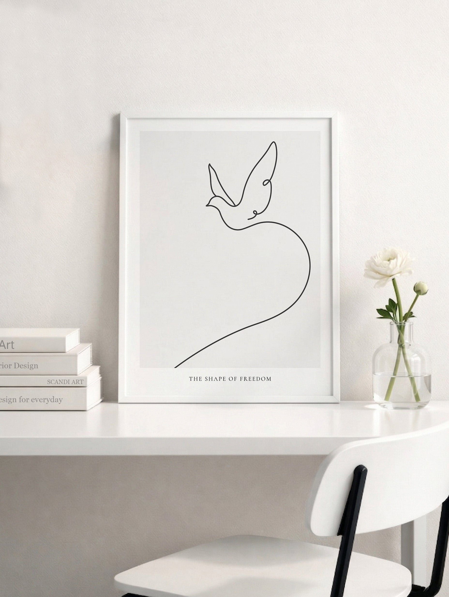 Santorini-plakat Arkitekturplakat