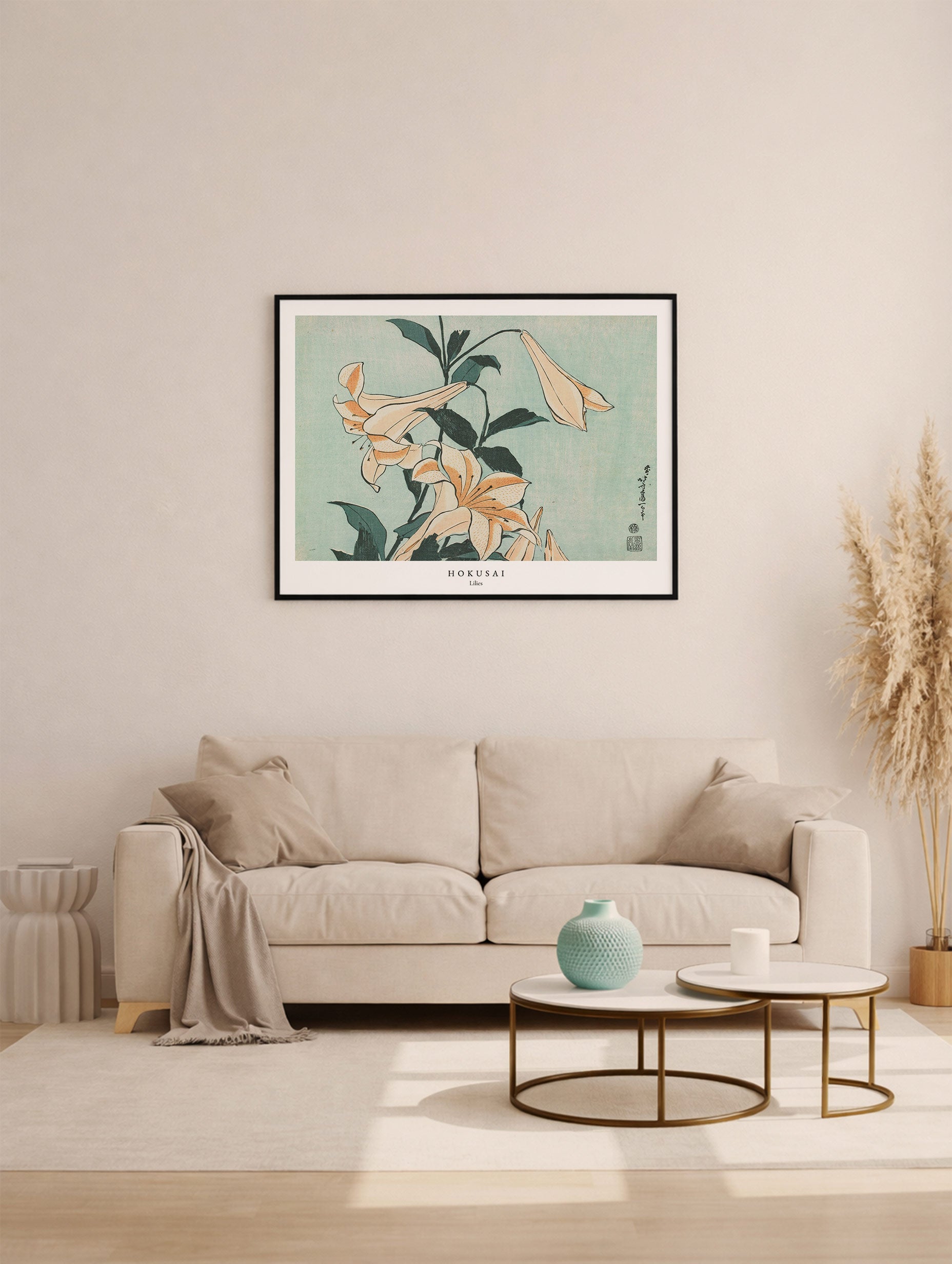 Trumpet Lilies - Hokusai Mockup