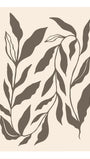 Beige Graphic Leaf Poster No. 3