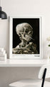 Head of a Skeleton Van Gogh Art Mockup
