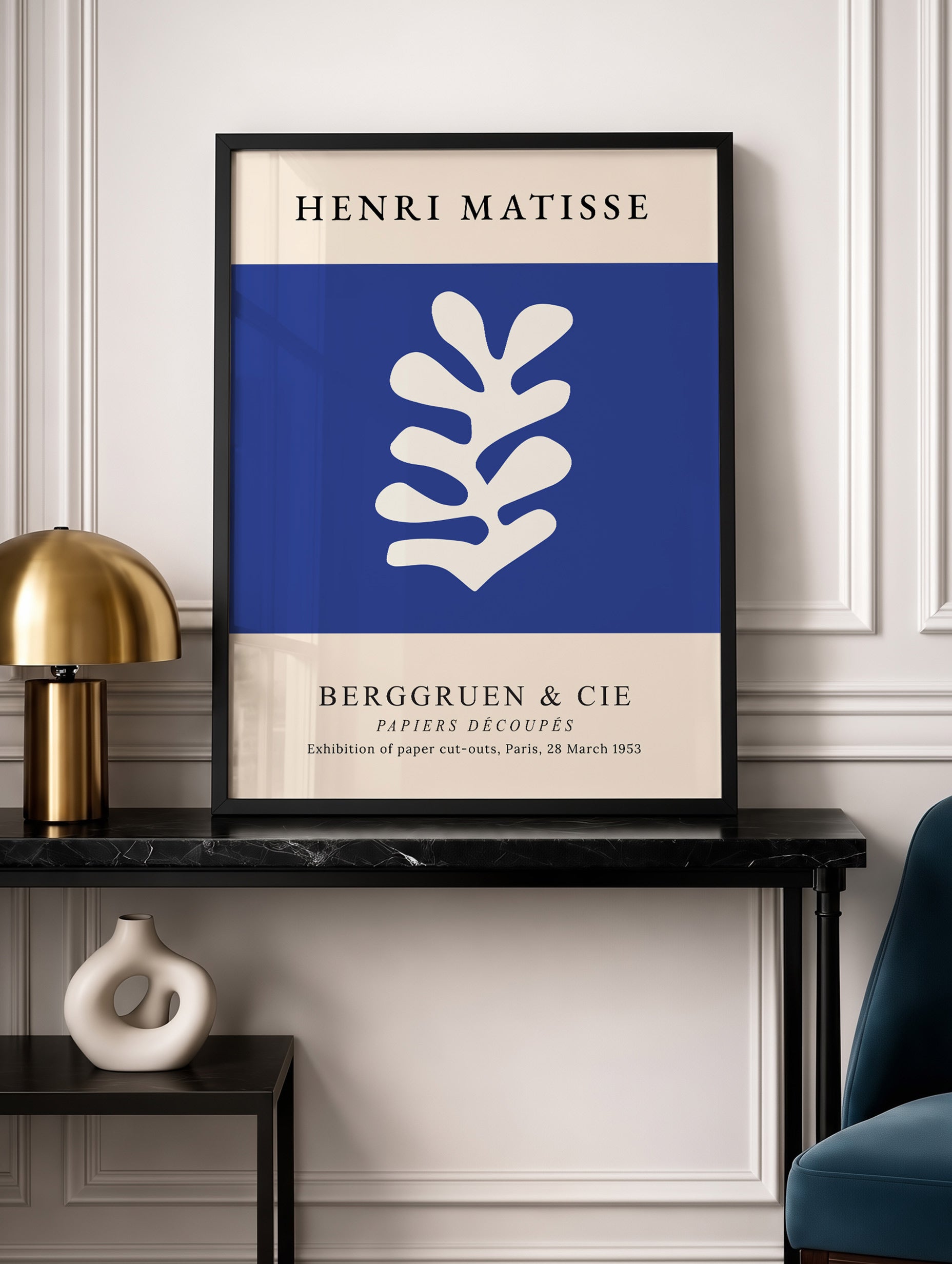 Matisse Blue Cut-Out Poster