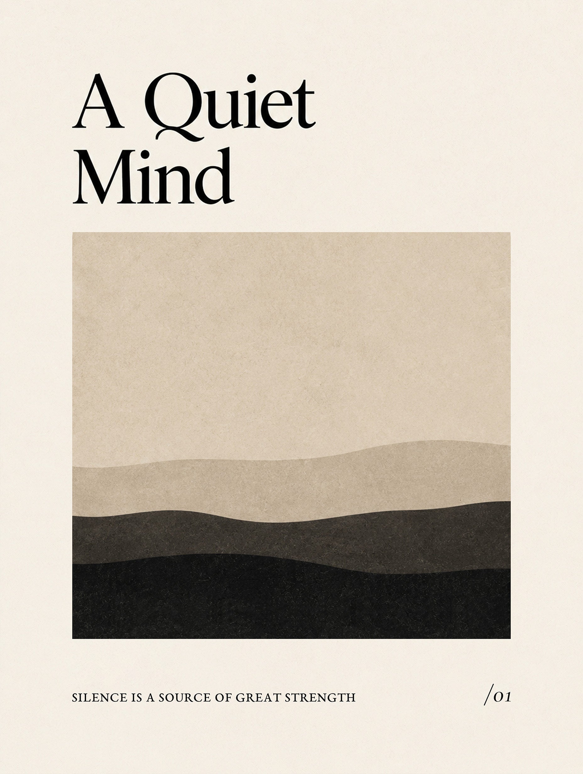 Neutral Landscape Poster