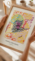Floral Line Series Poster Mockup