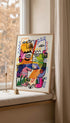 Colorful Abstract Face Poster Mockup