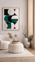 Teal Geometry Study Bauhaus Poster Mockup