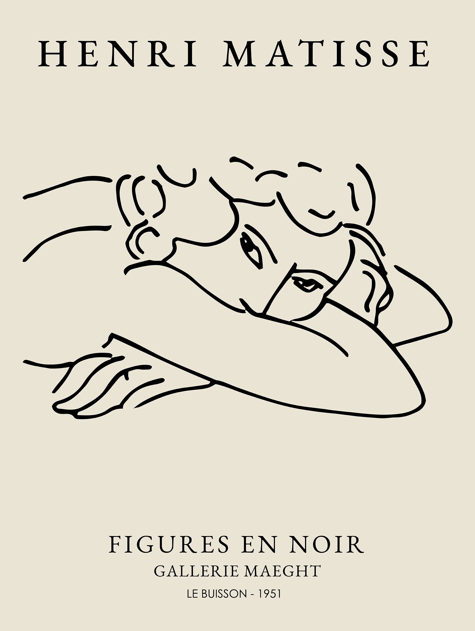 Le Buisson Line Figure Poster