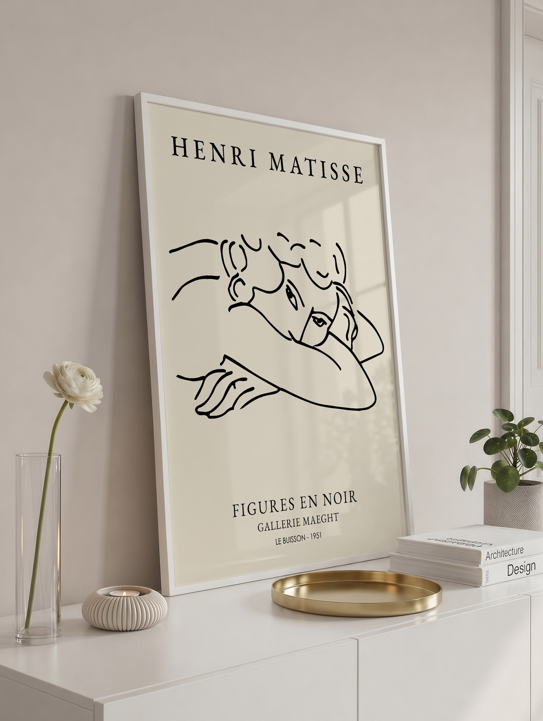 Le Buisson Line Figure Poster