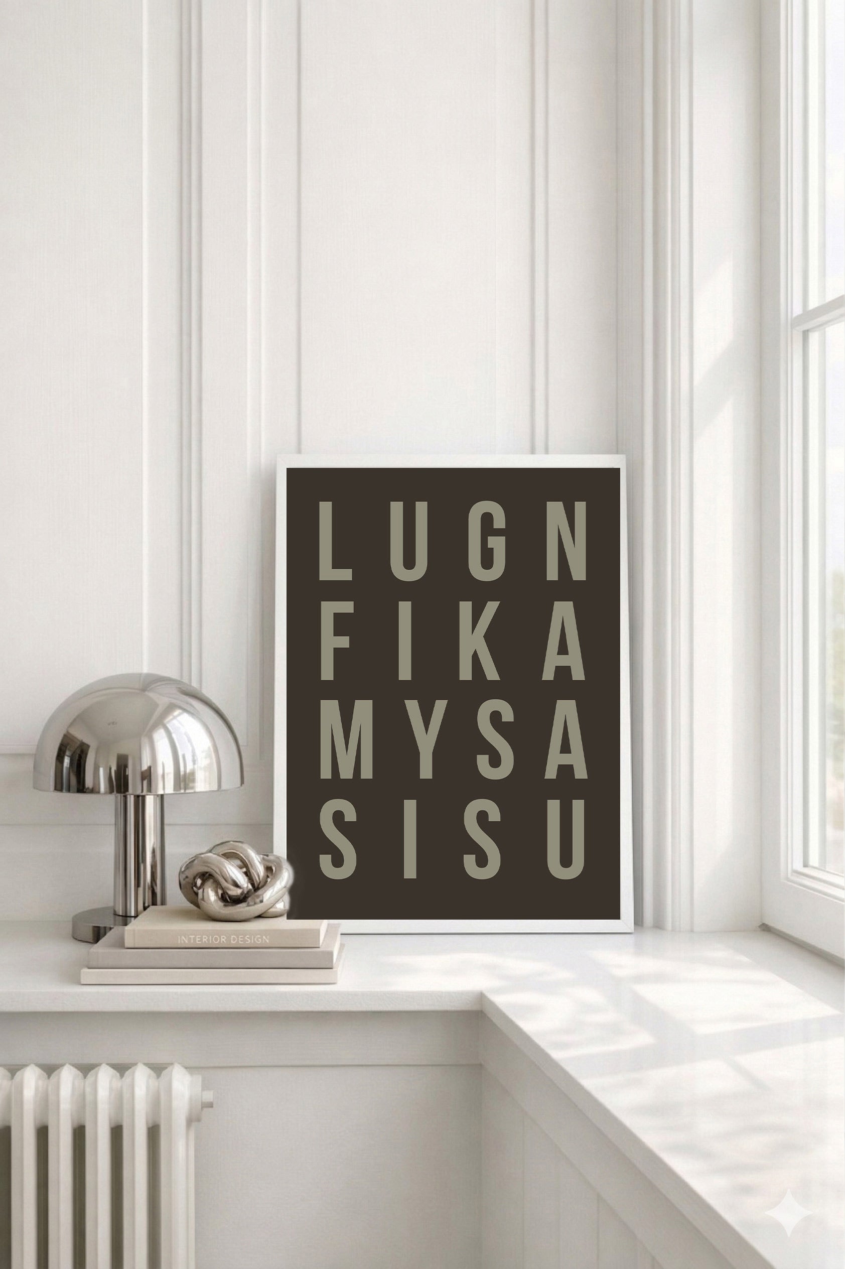 Plakat: Rolig Fika Kose Sisu