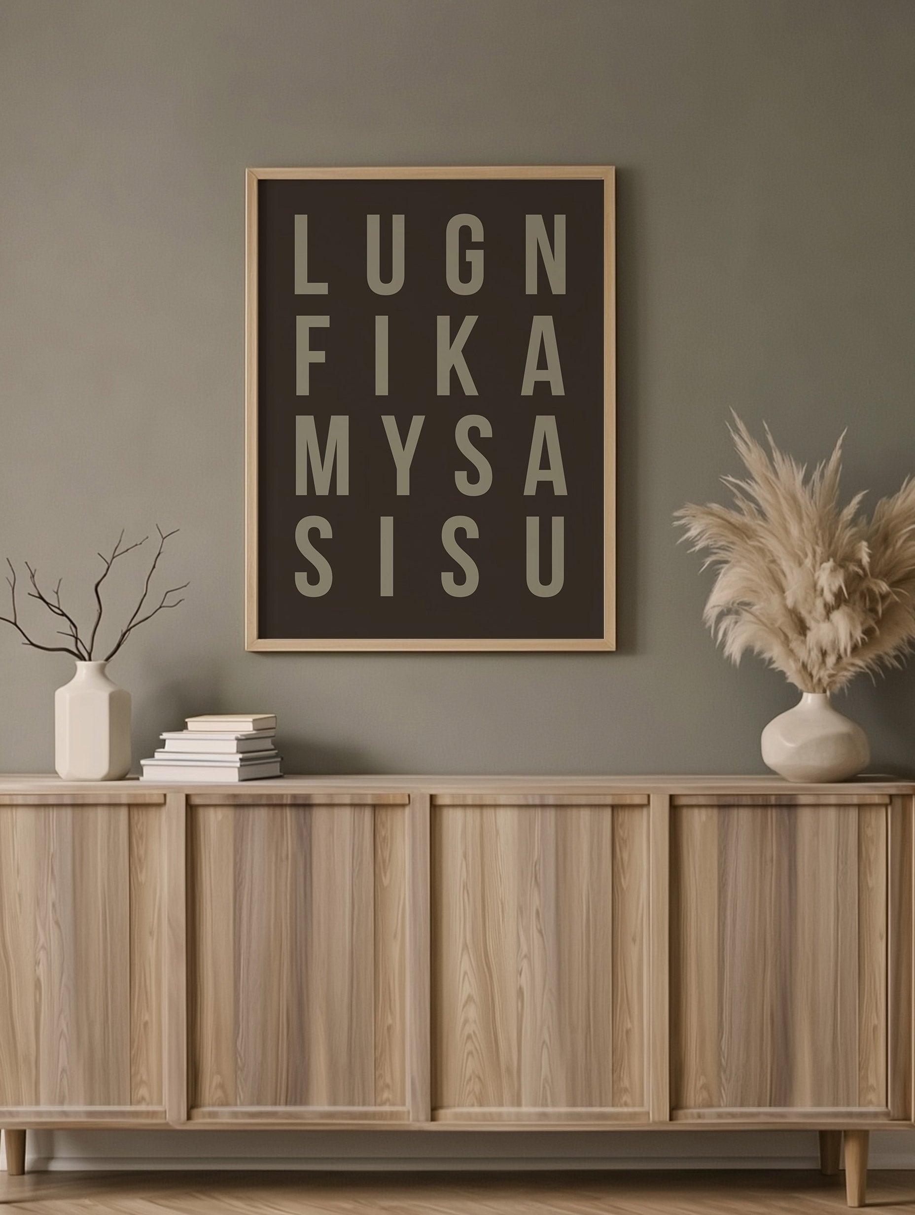Plakat: Rolig Fika Kose Sisu