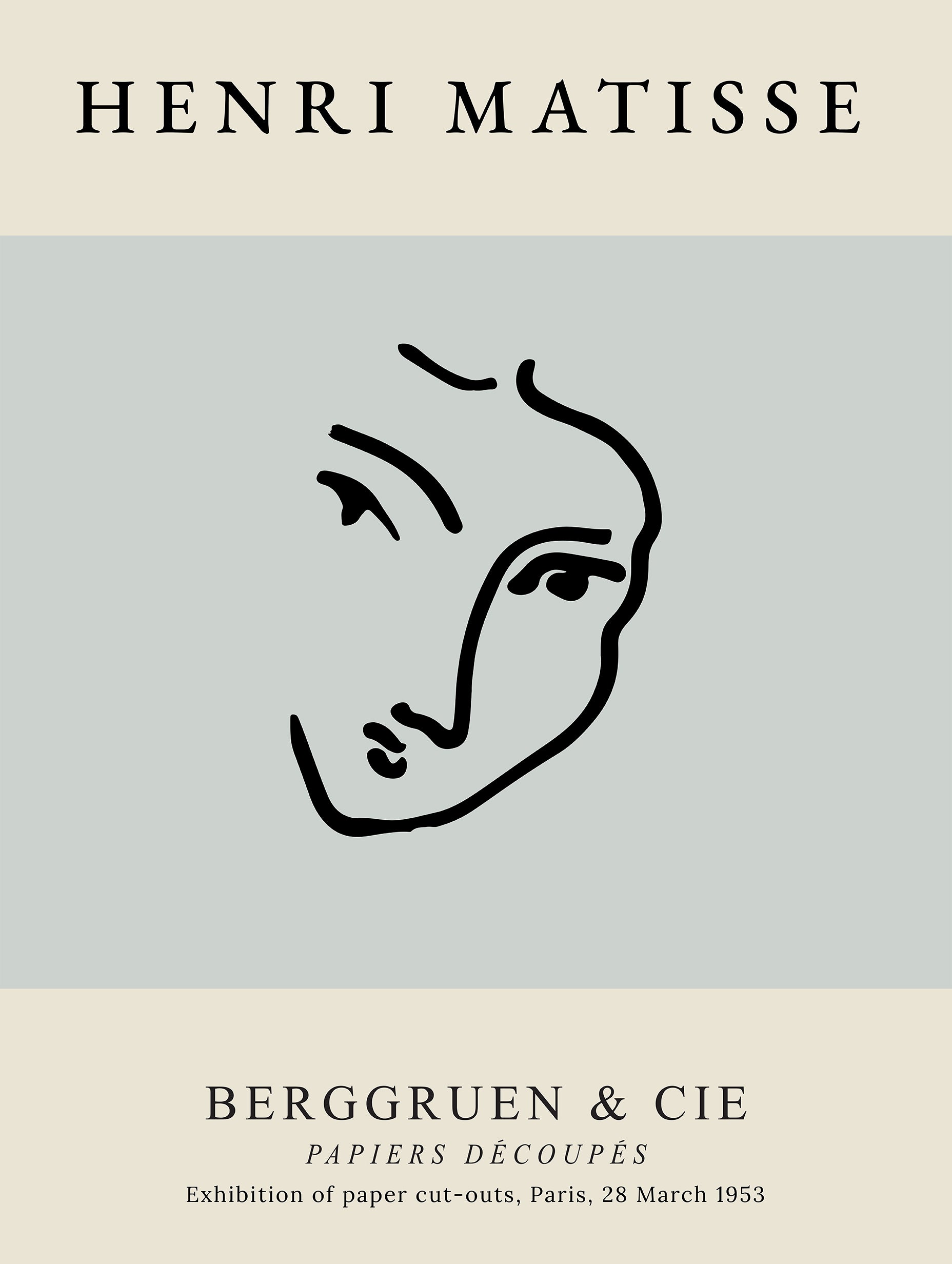 Matisse Sage Face Line Poster