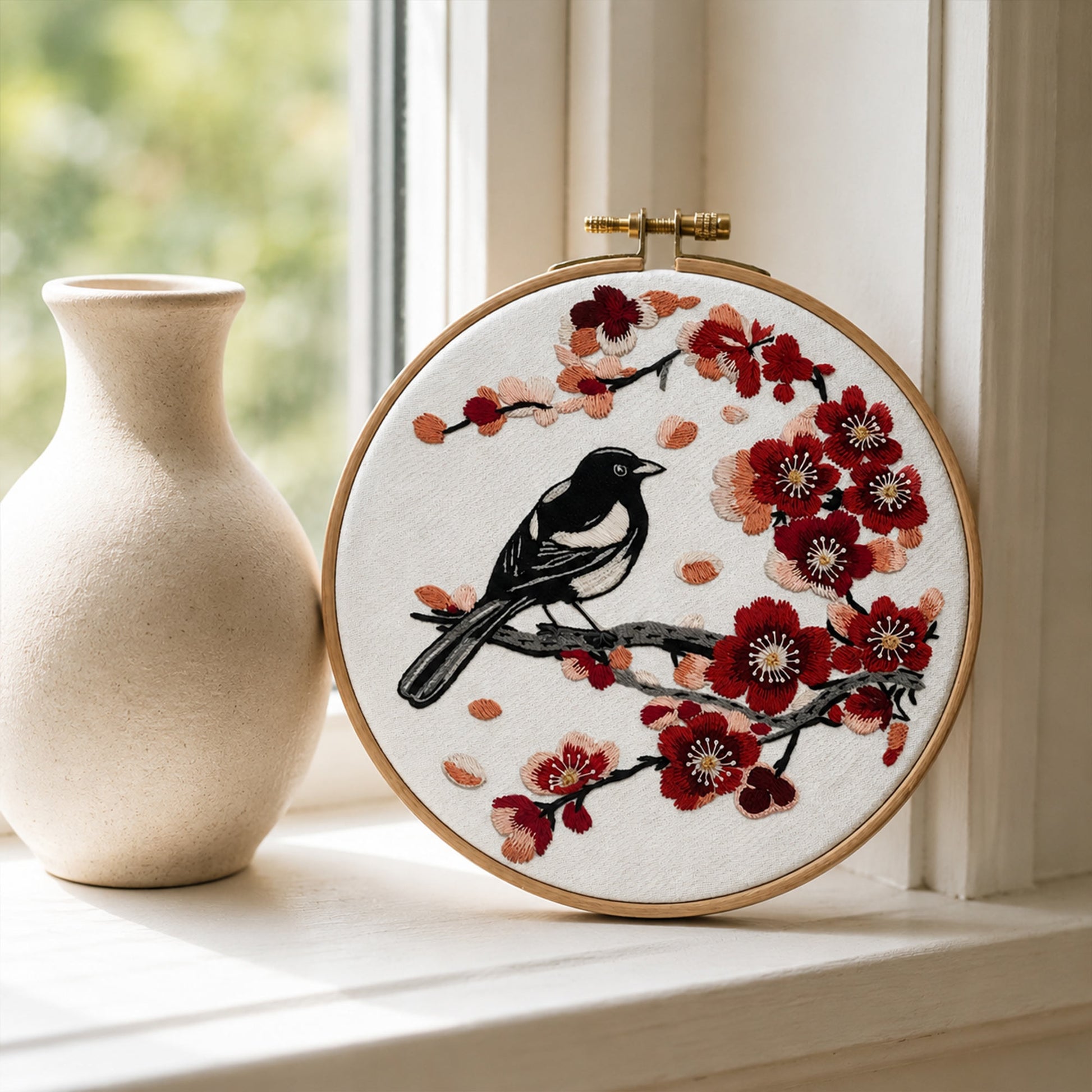 Blossom Bird Embroidery Design