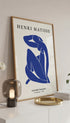 Matisse Blue Silhouette Figure Poster Mockup