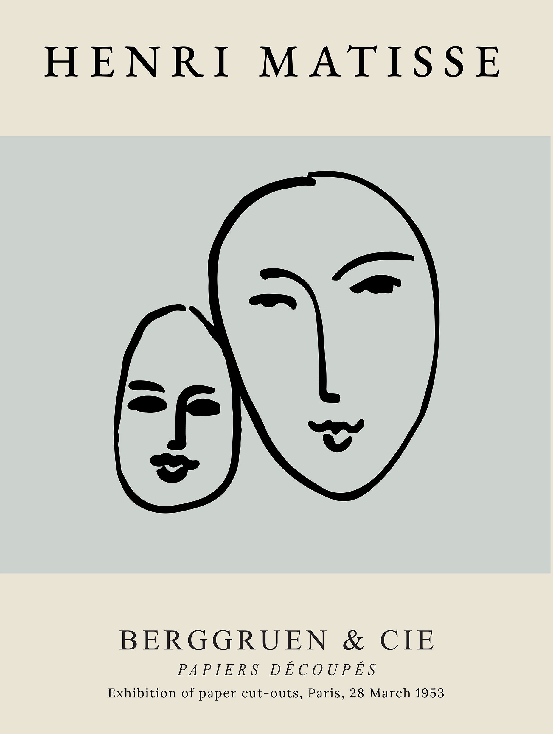 Matisse Two Faces Poster