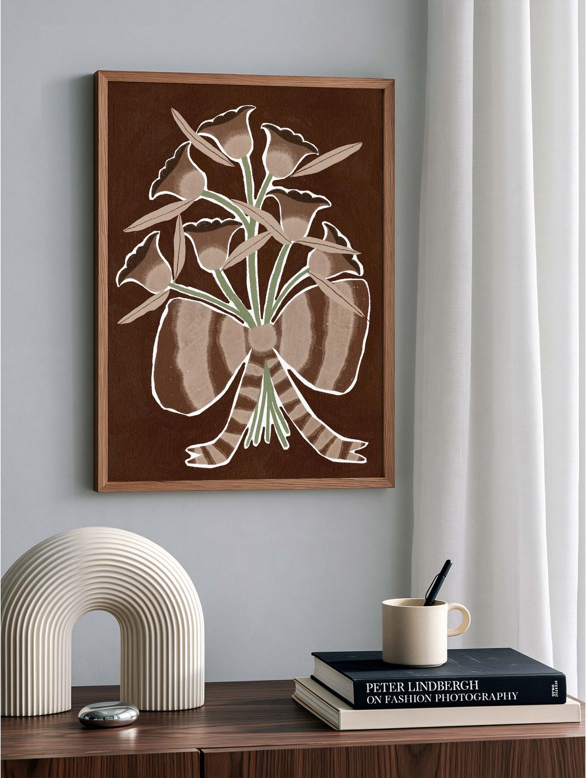 Santorini-plakat Arkitekturplakat