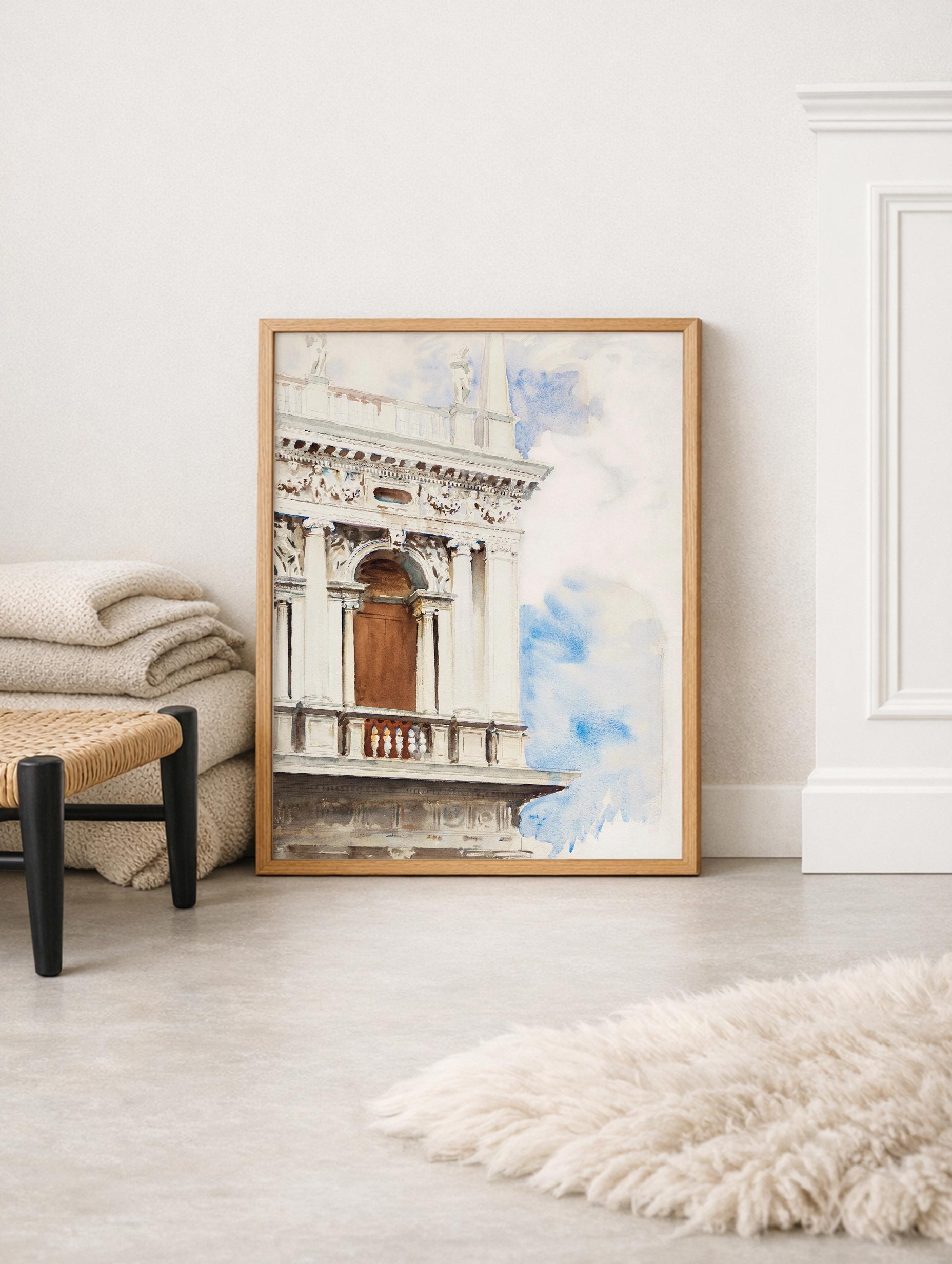 A Corner of the Library in Venice - John Singer Sargent Mockup