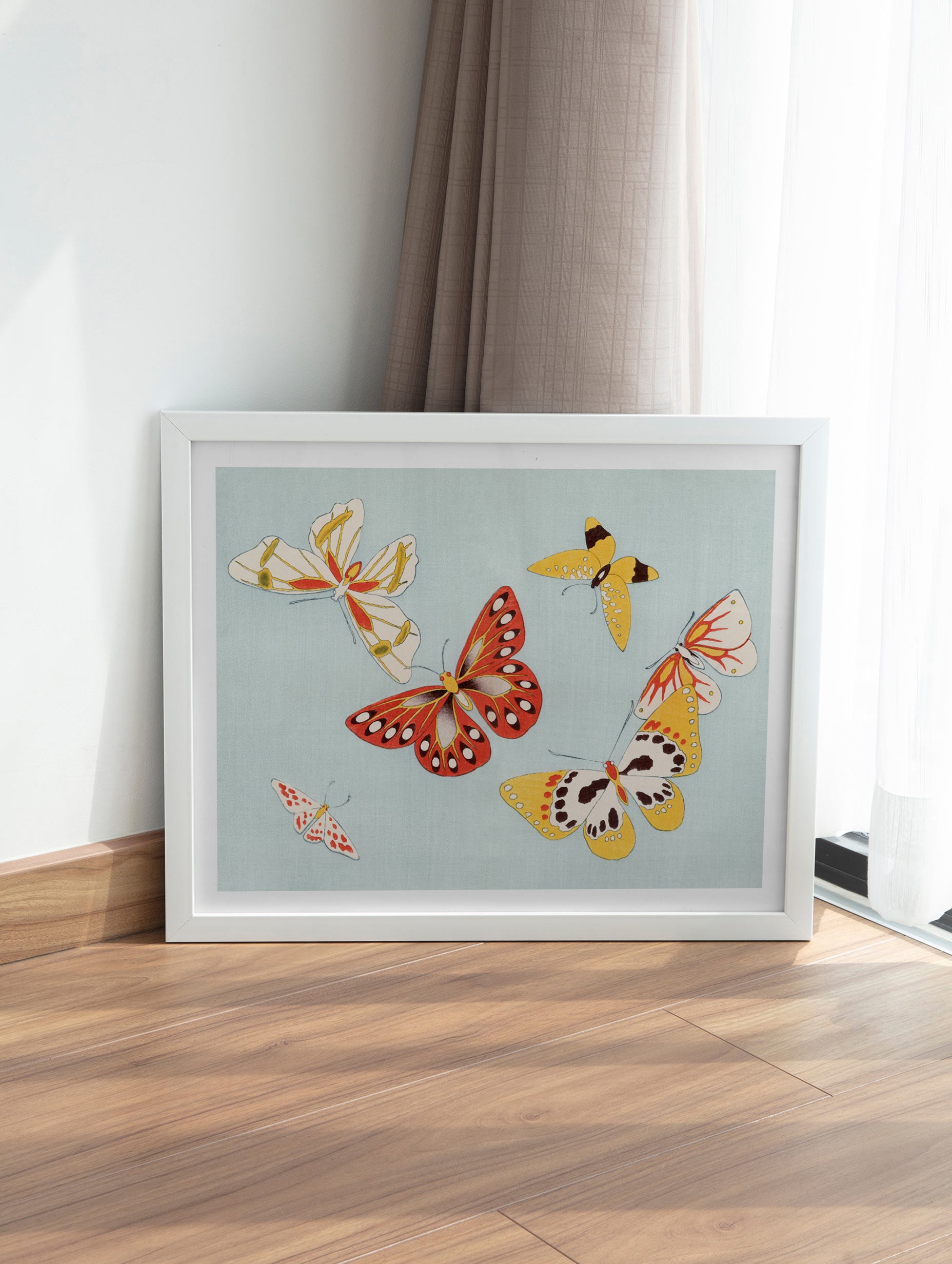 A Thousand Butterflies Kamisaka Sekka Art Mockup