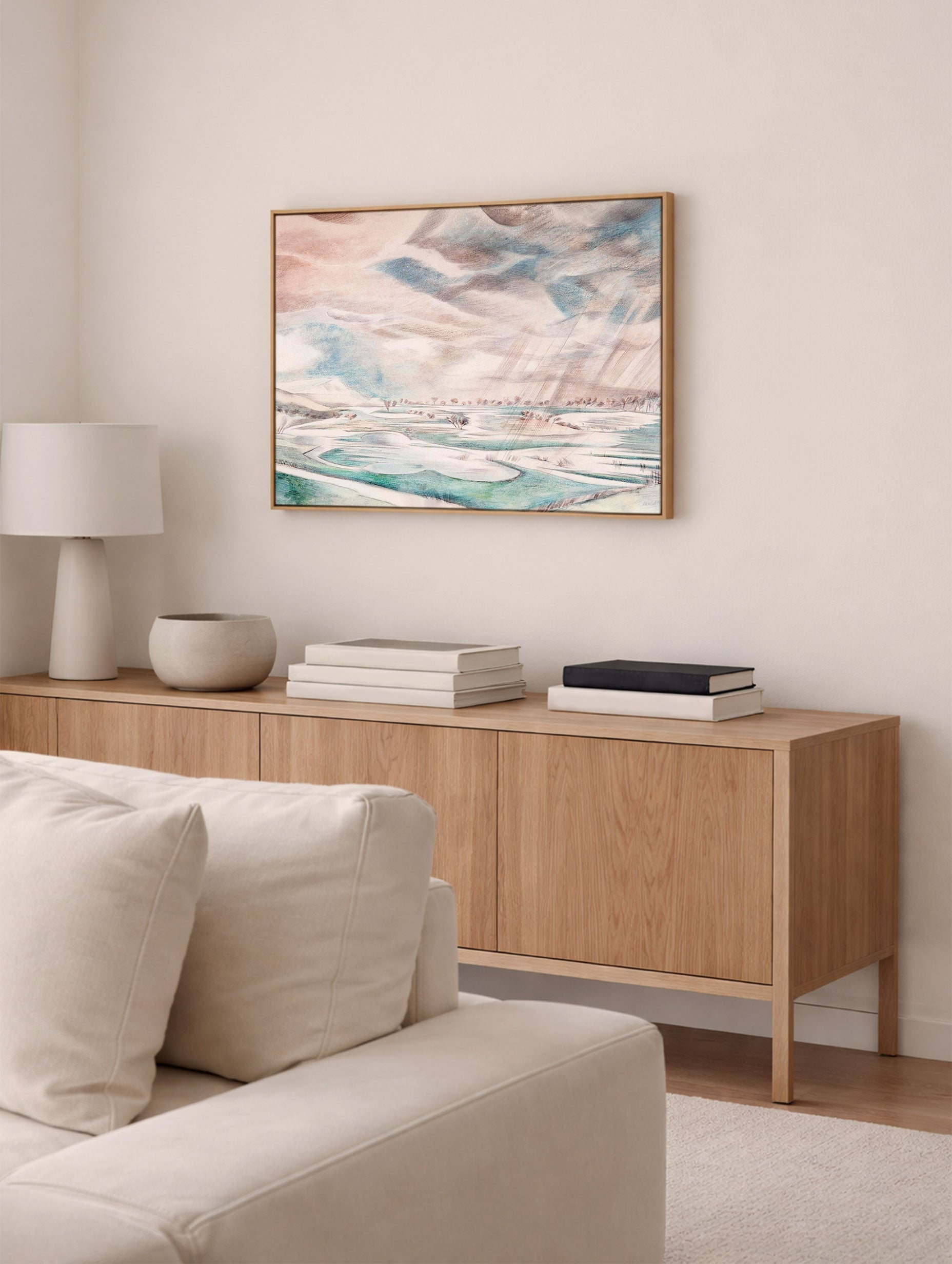 A Rainy Day Paul Nash Art Print Mockup