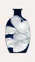 Abstract Blue Vase Minimalist Art Print